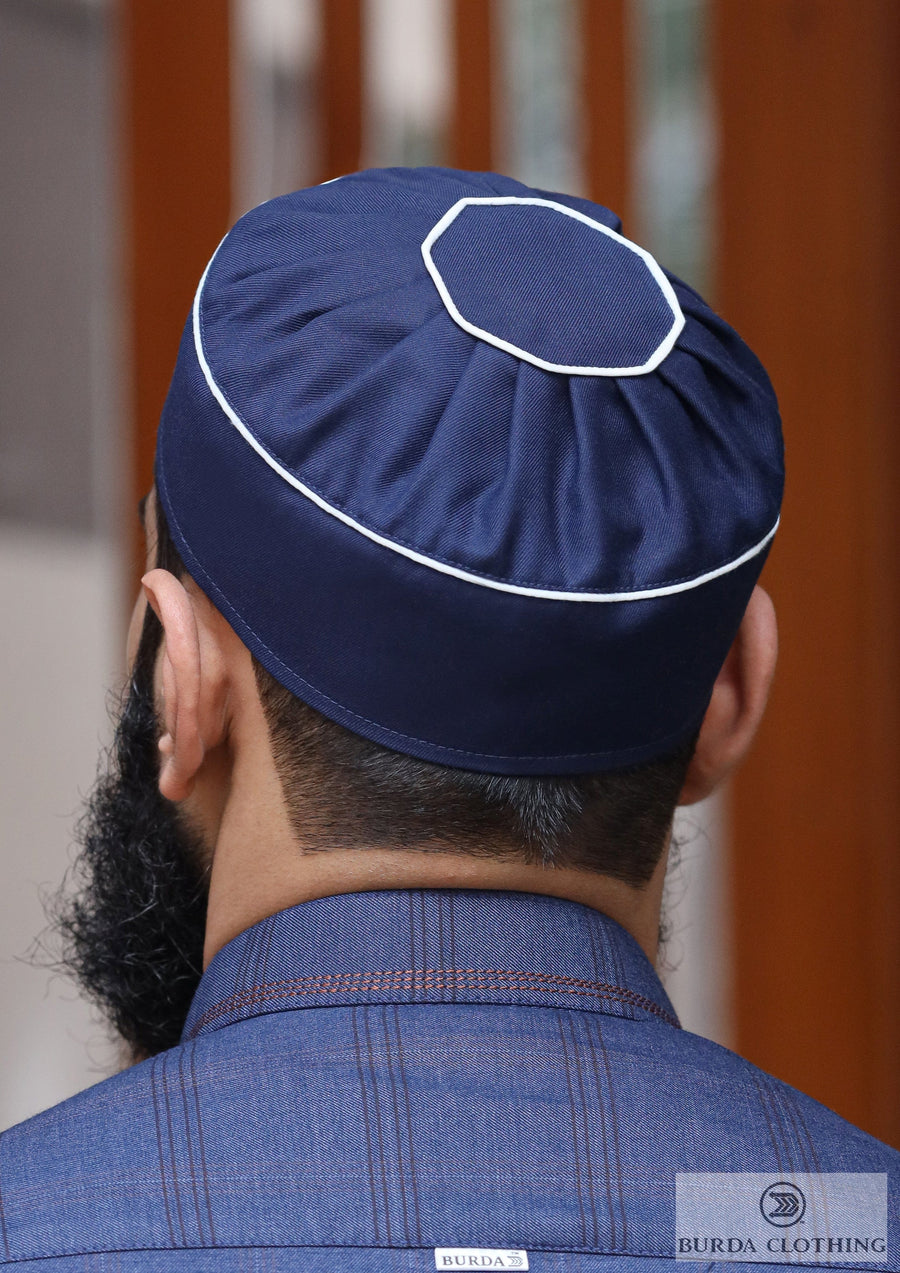burdaclothing 21 XS / Navy Blue Talib Kufi S007