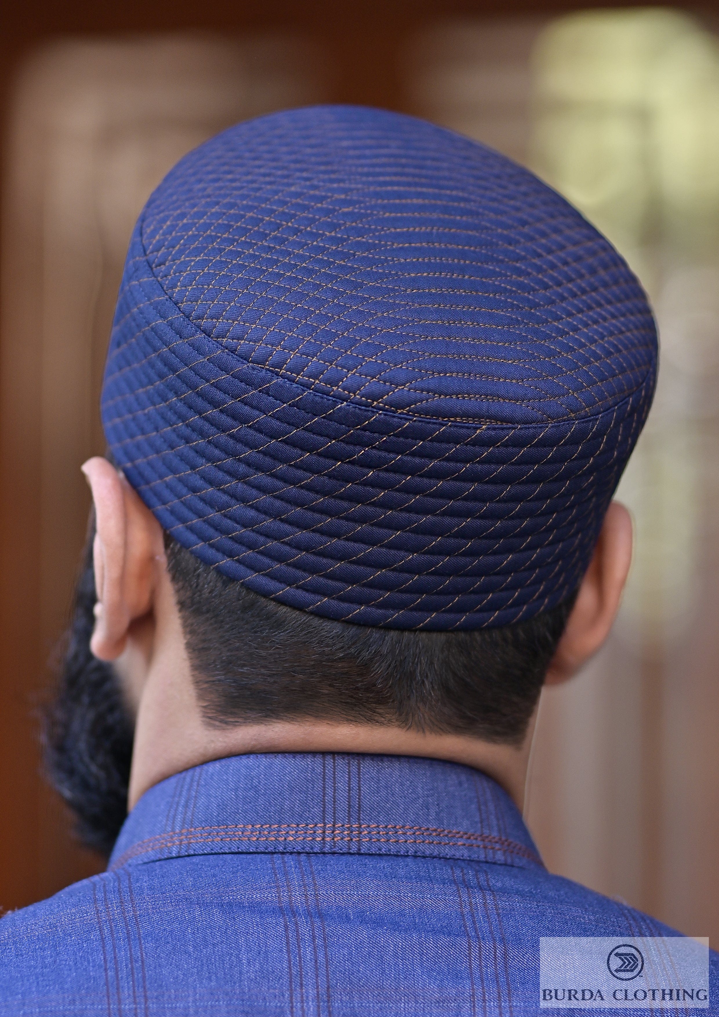 Burdaclothing 21 XS / Navy Blue Zephyr Kufi/Hat