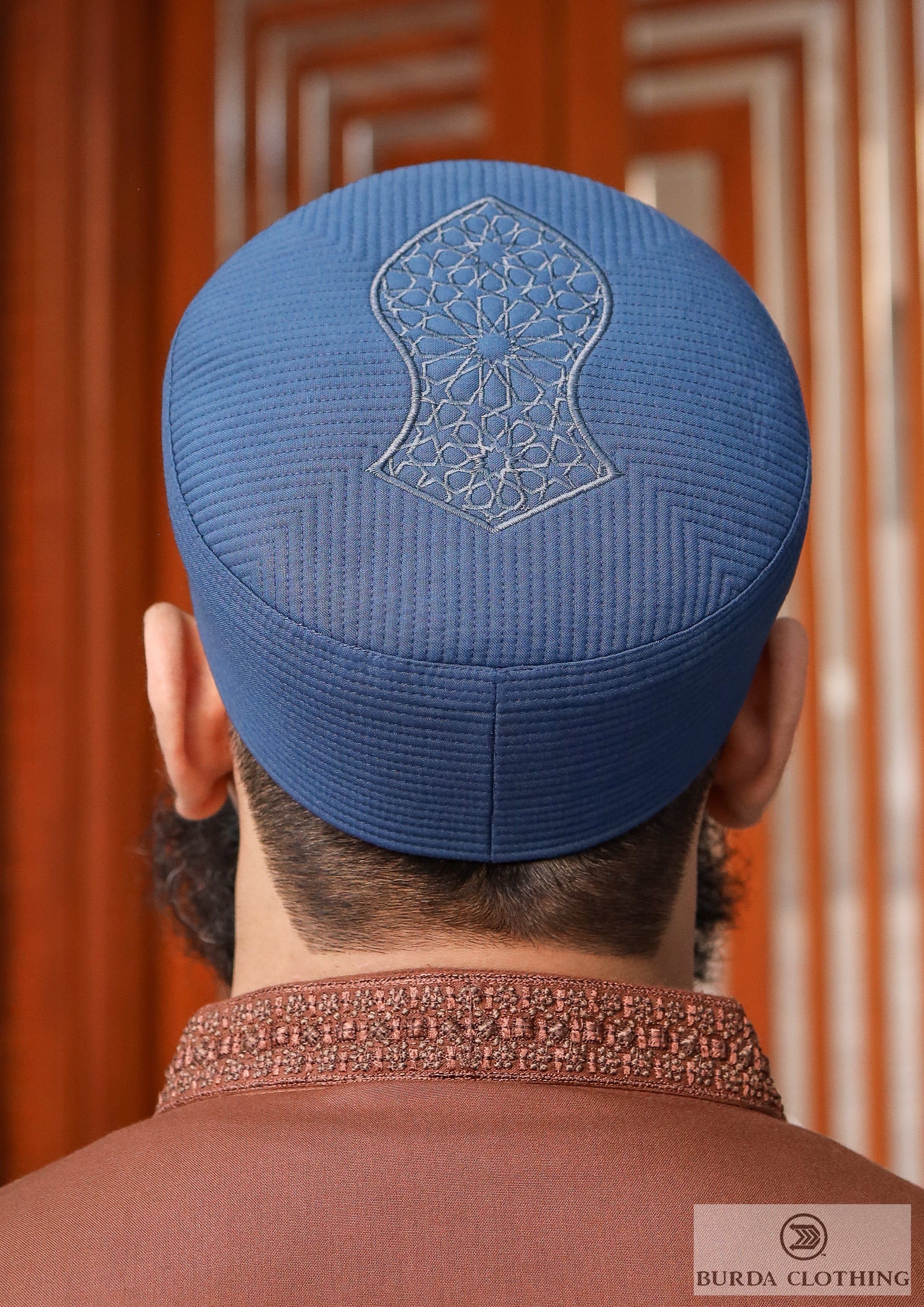 Burdaclothing 21 XS / Teal Blue Sandal Turban Kufi