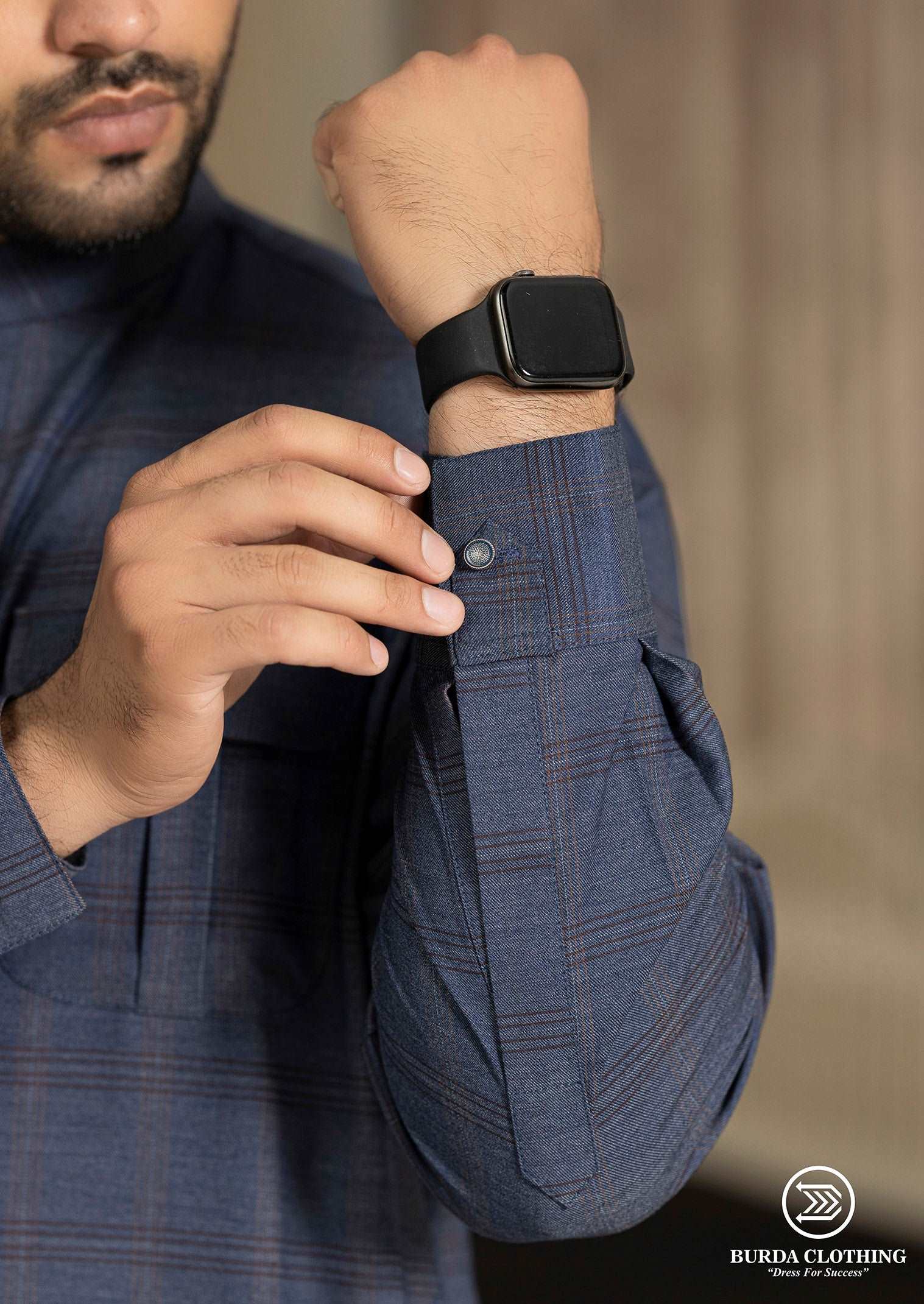 Burdaclothing Aamir Blue Premium Kurta