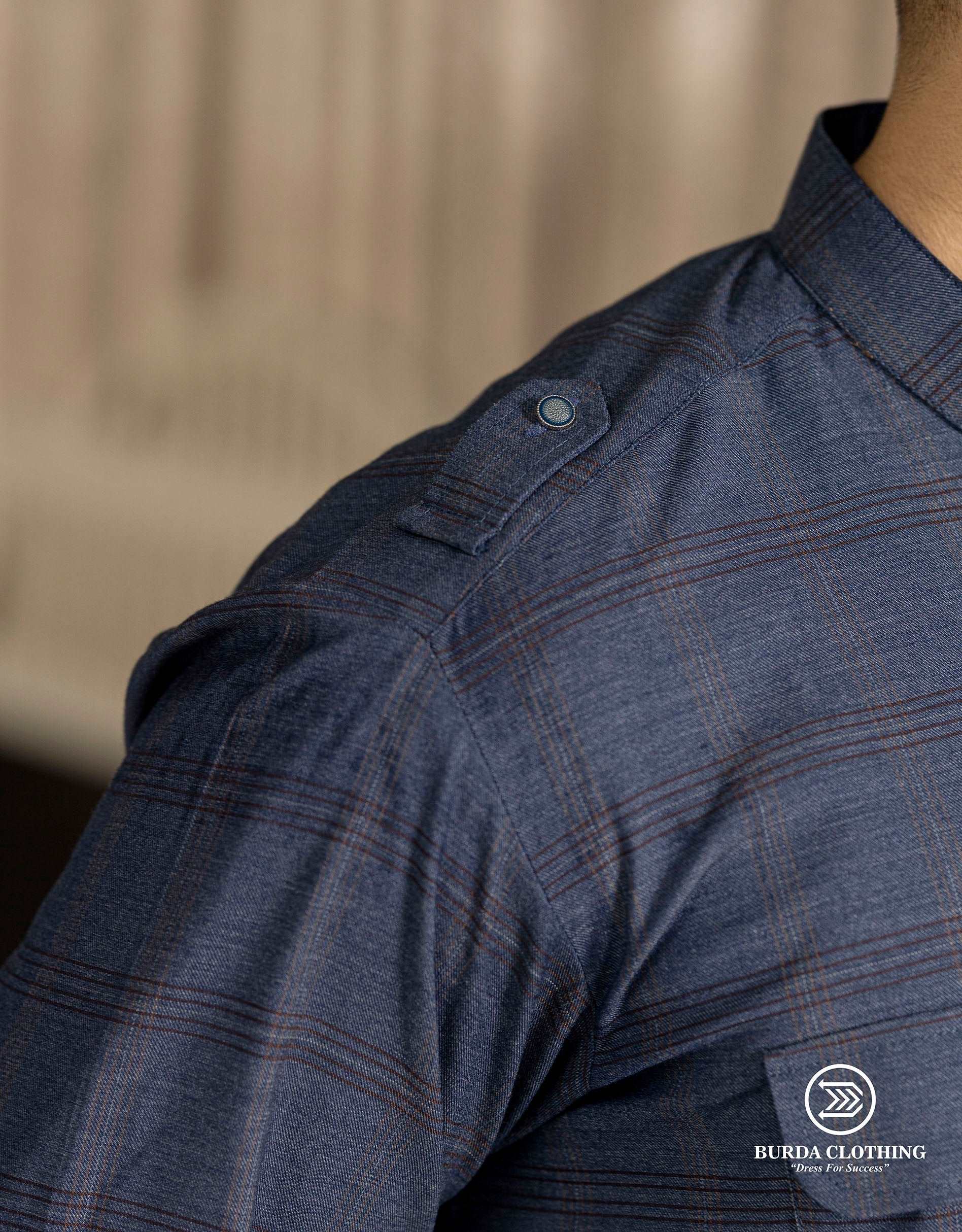 Burdaclothing Aamir Blue Premium Kurta