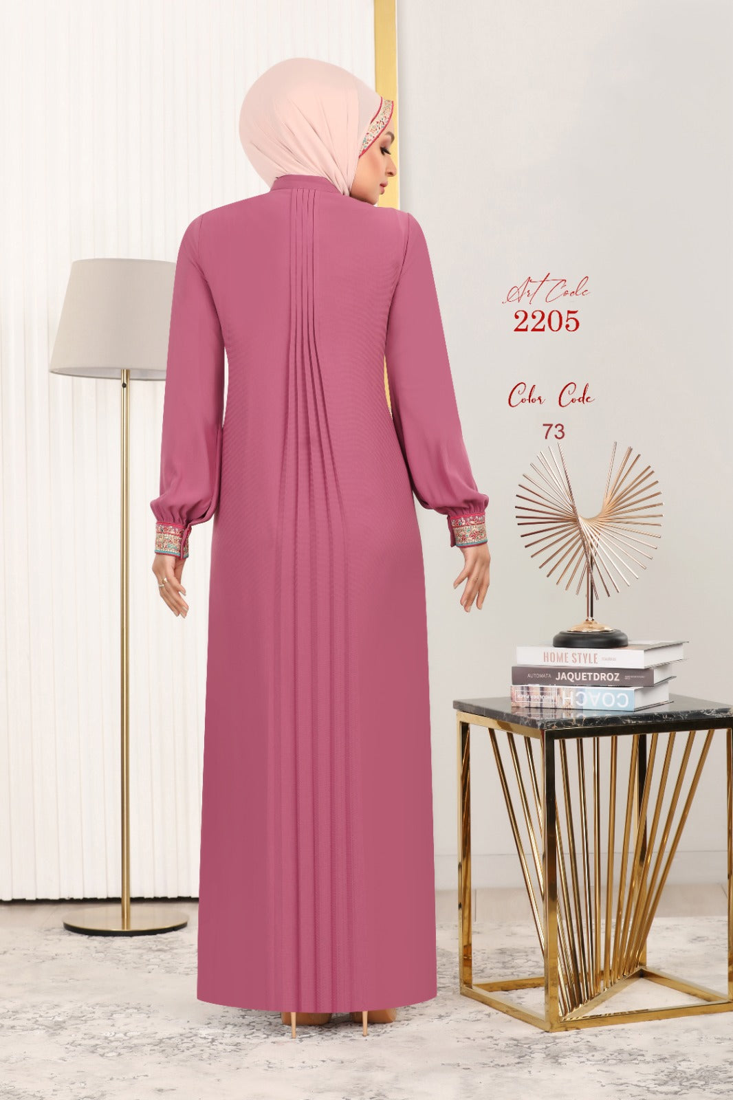 Burdaclothing Abaya 201-Pink