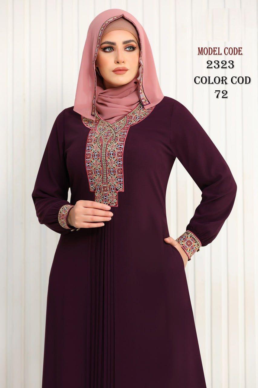 Burdaclothing Abaya 202-Maroon