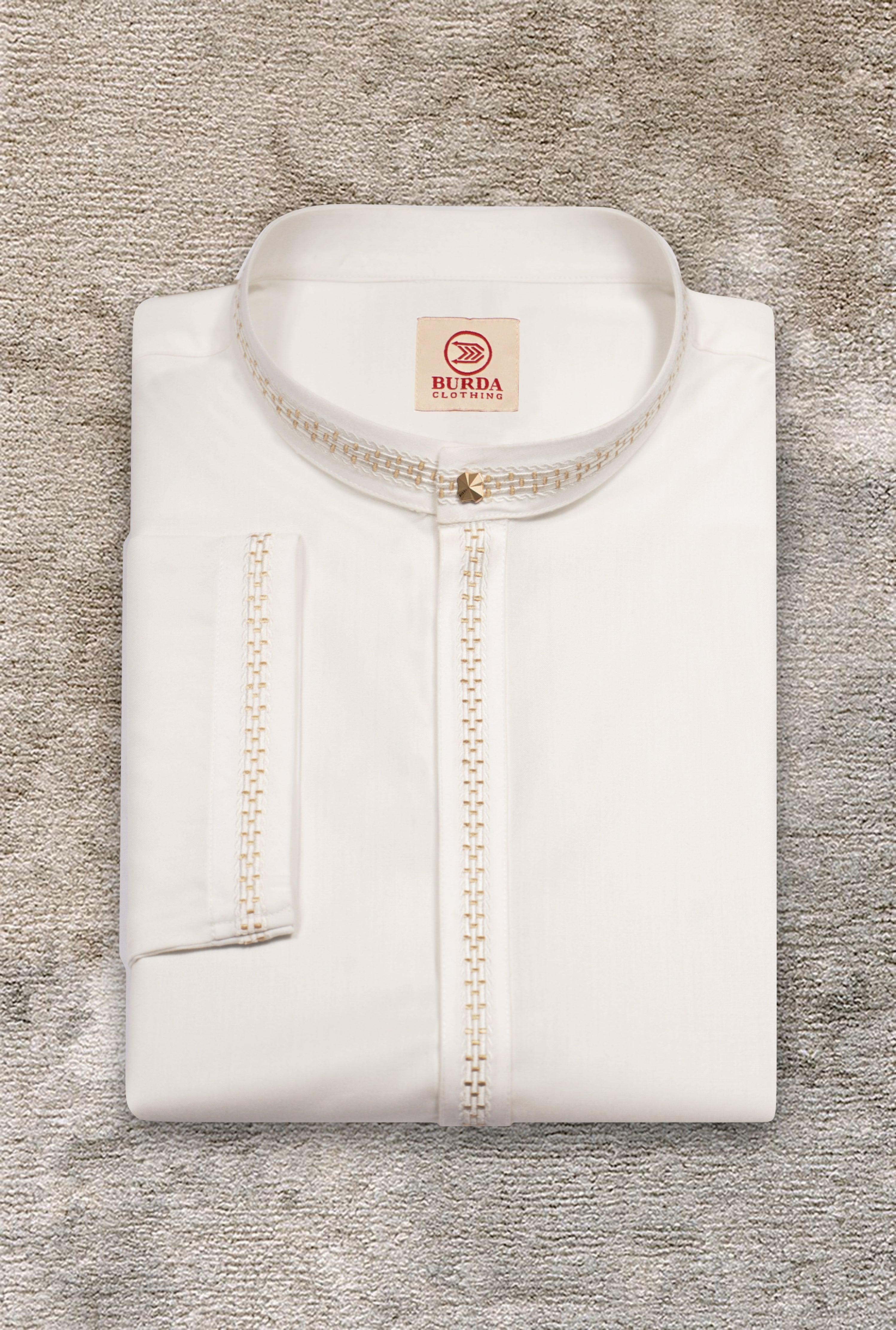 Adult Kurta 401 Off White by Burdaclothing