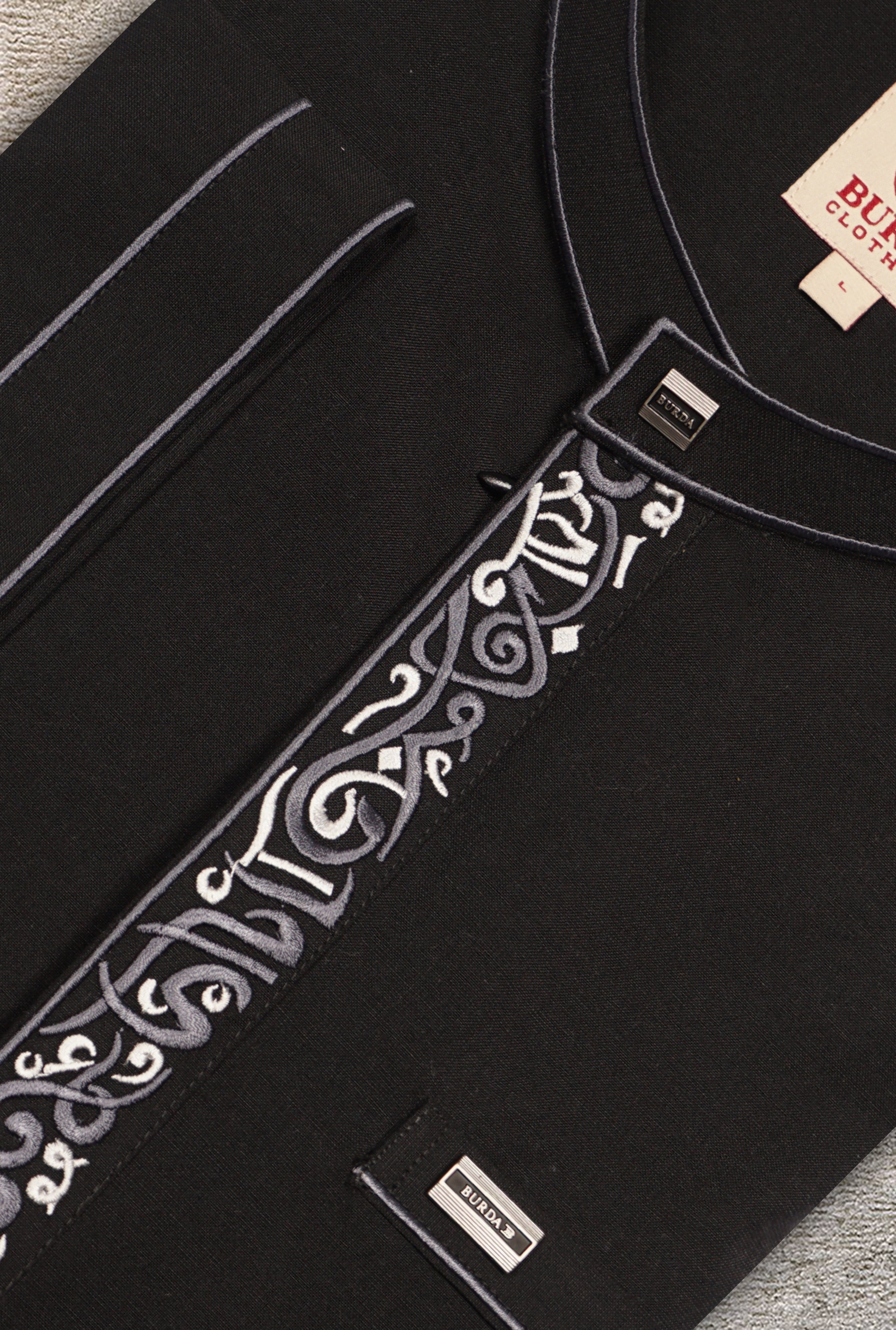 Adult Kurta 402 Black by Burdaclothing