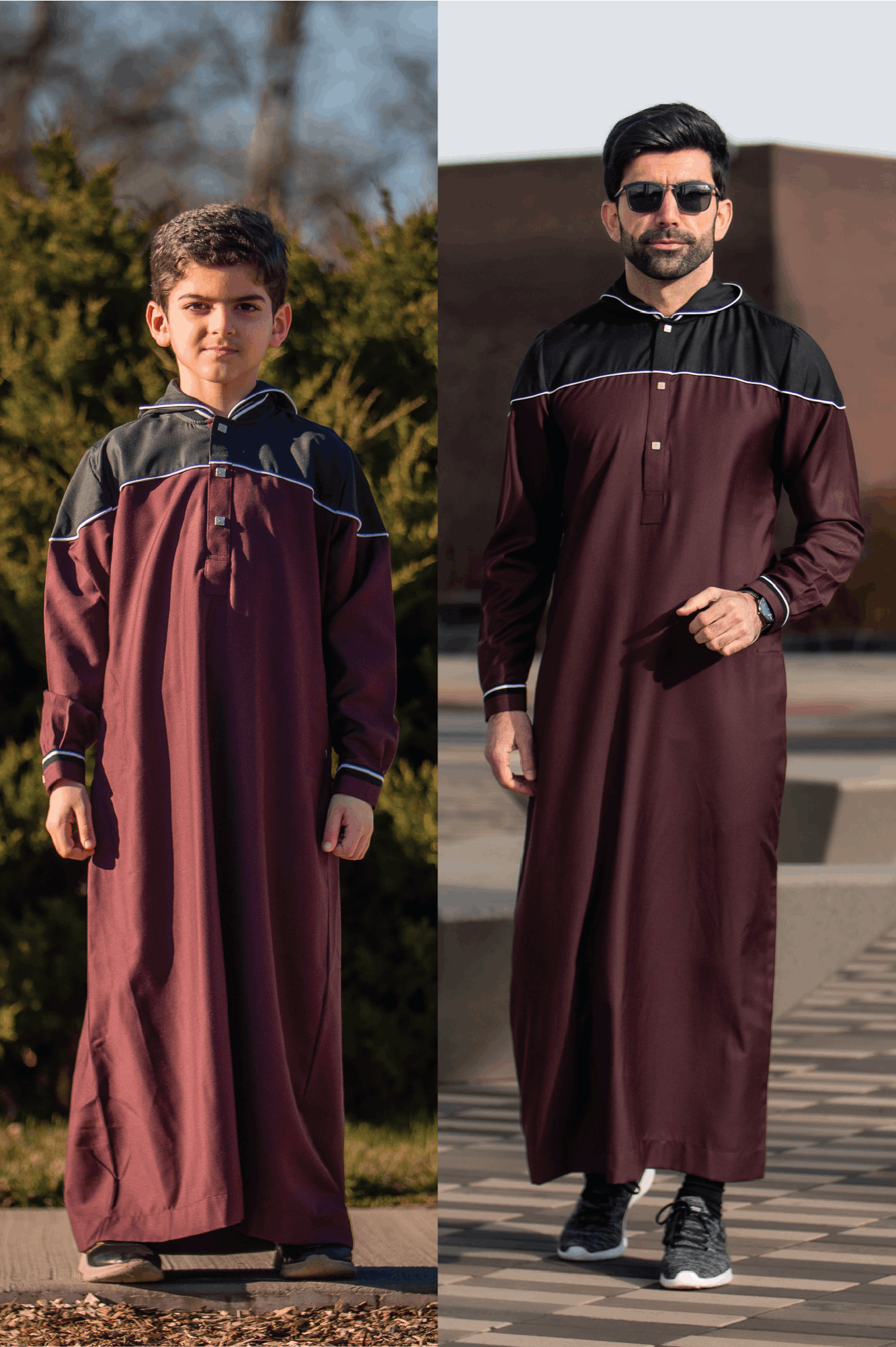 Burdaclothing Adult Premium Hoodie Thobe 514 ( FATHER & SON)