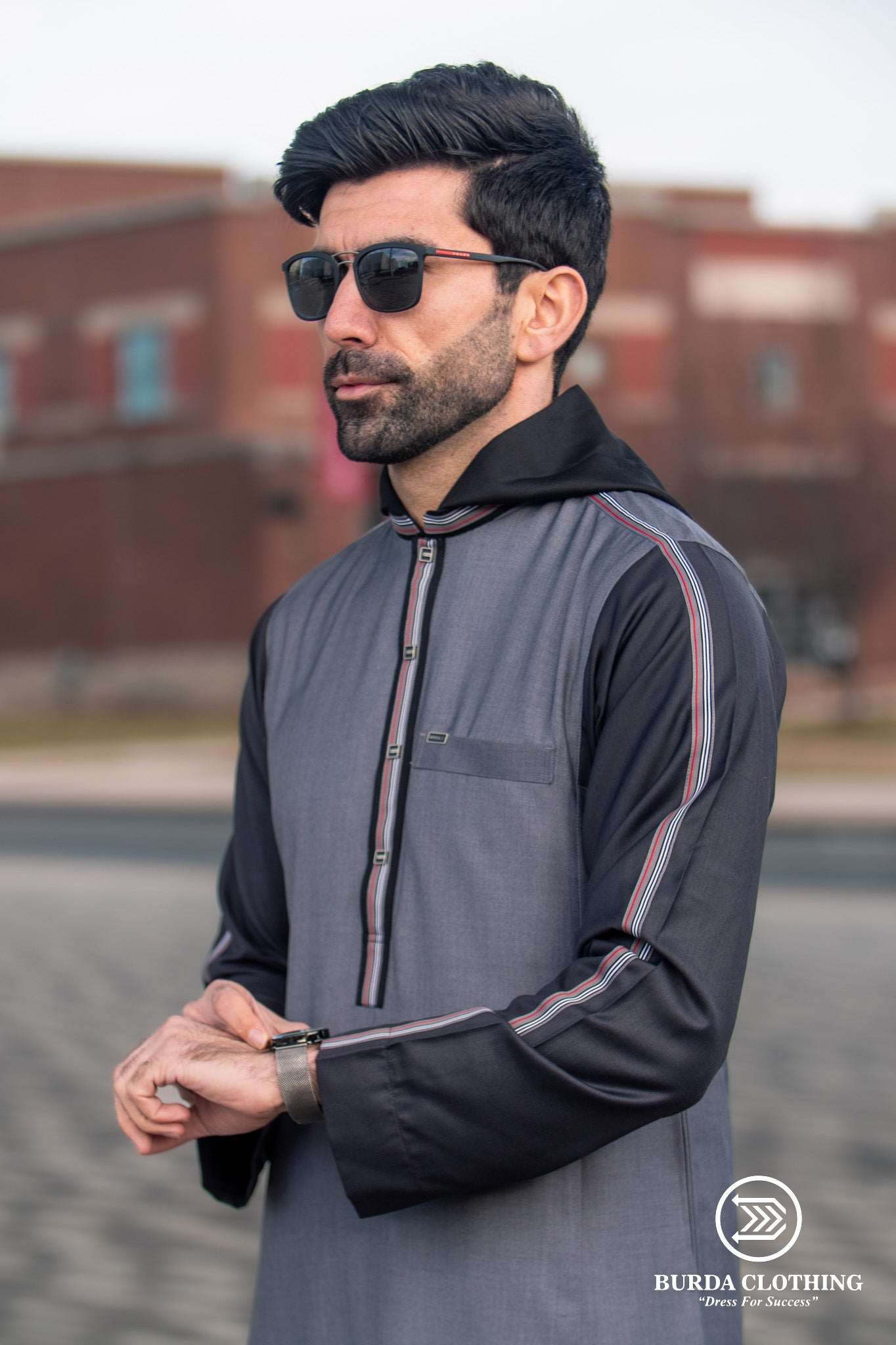 Burdaclothing Adult Premium Hoodie Thobe 515 (Father & Son)