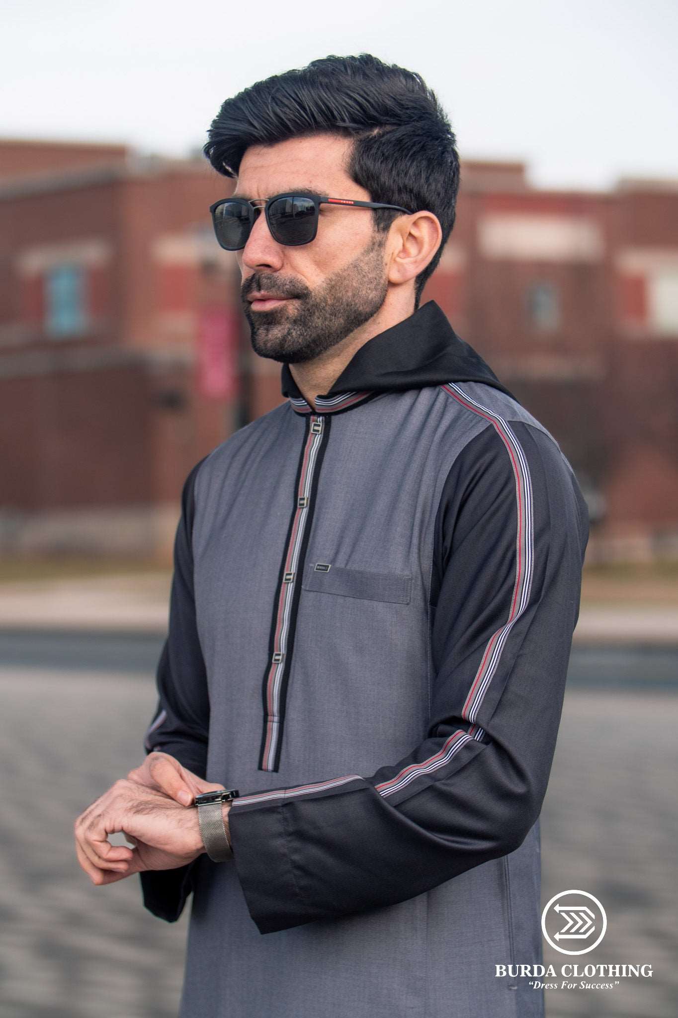 Burdaclothing Adult Premium Hoodie Thobe 515 (Father & Son)