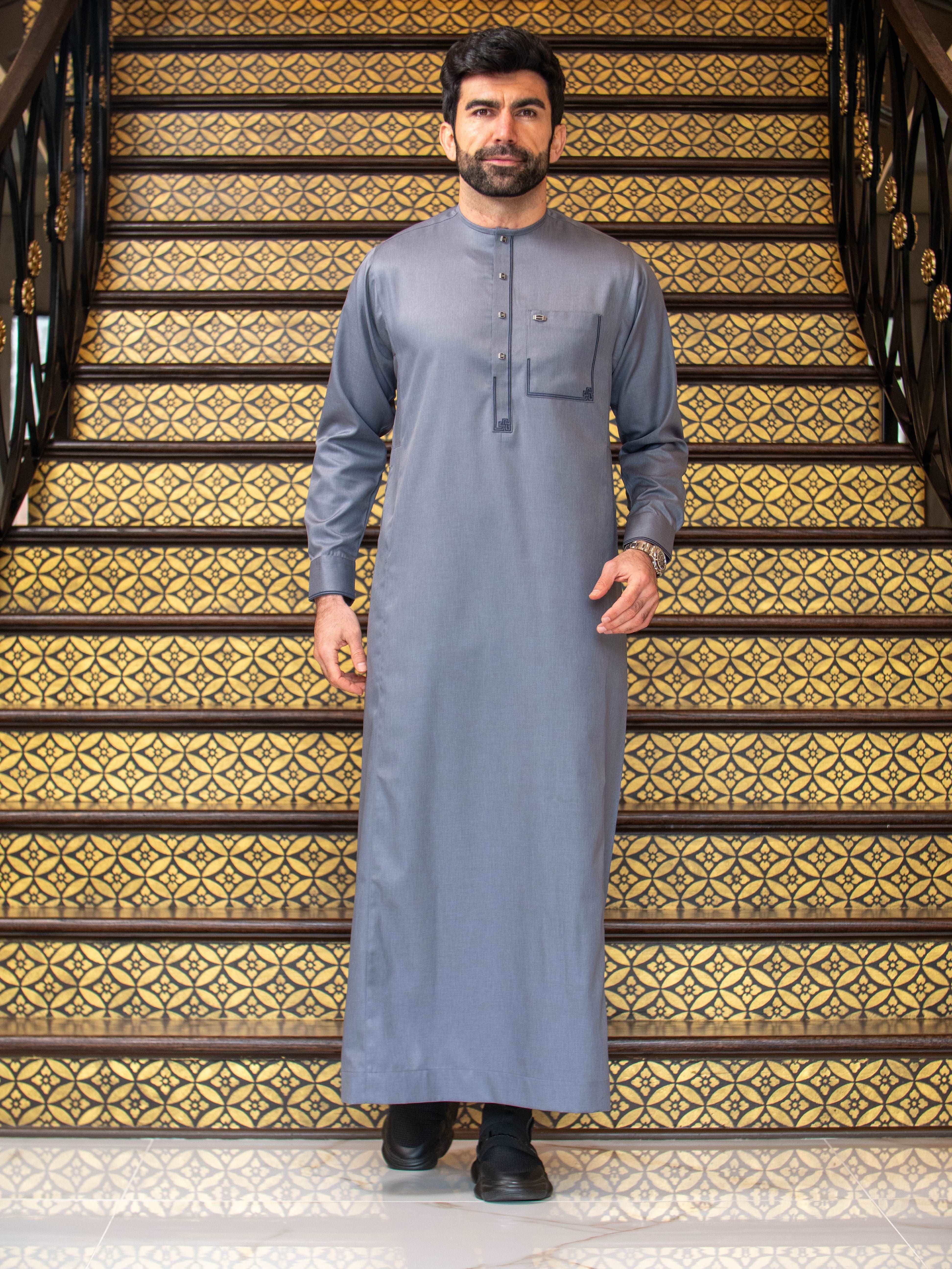 Burdaclothing Adult Premium Thobe 105A Gray