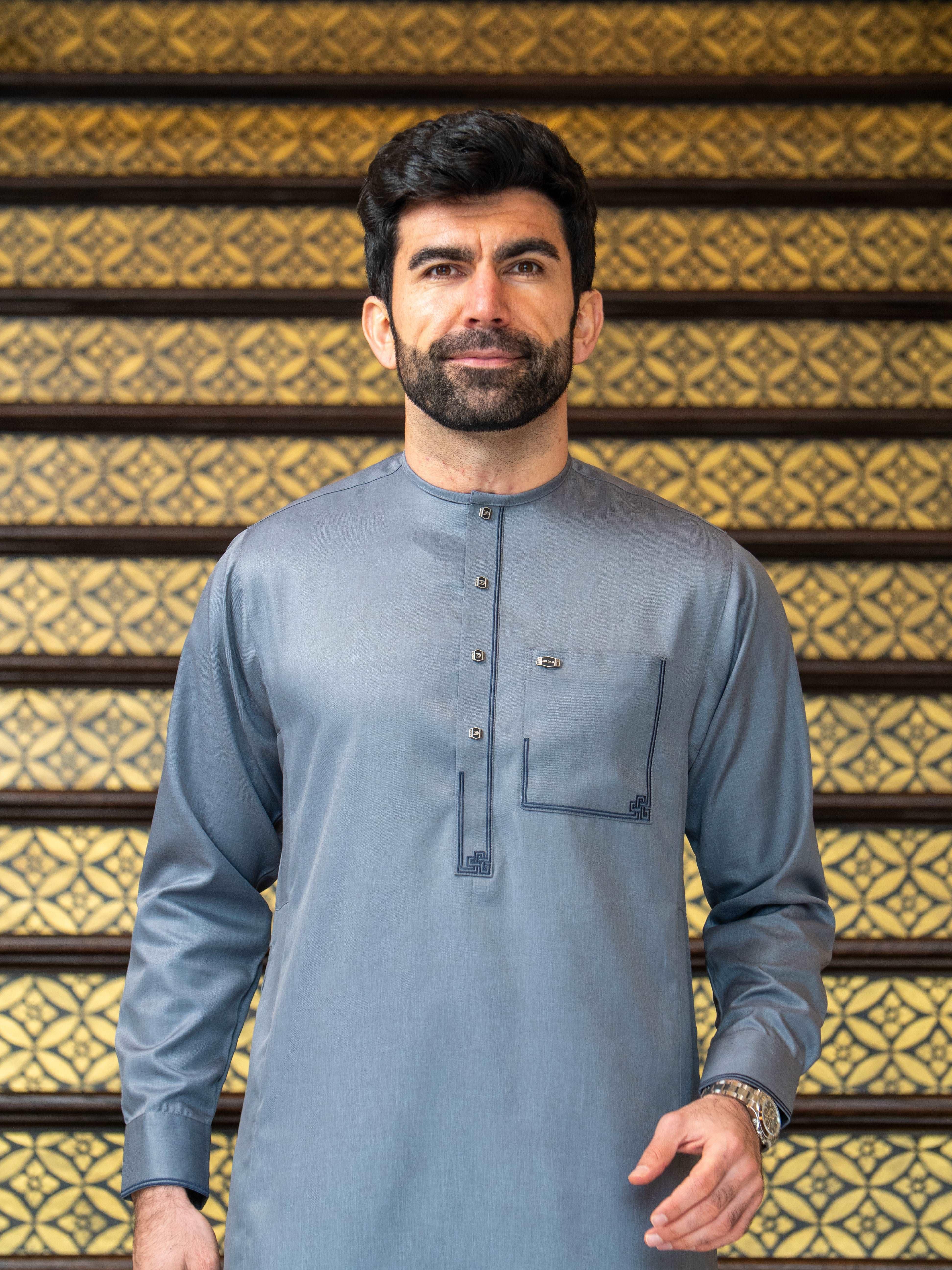 Burdaclothing Adult Premium Thobe 105A Gray