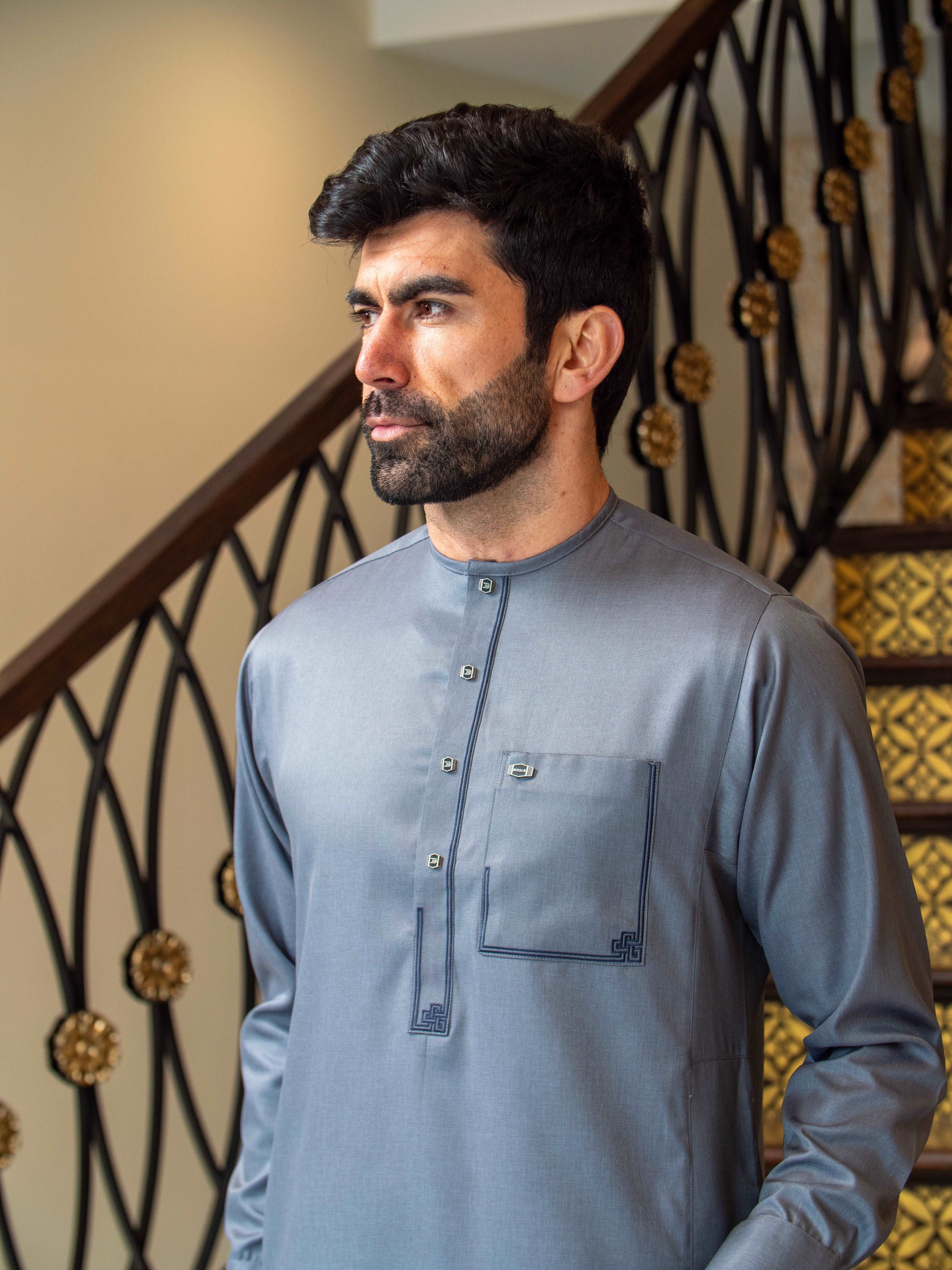 Burdaclothing Adult Premium Thobe 105A Gray