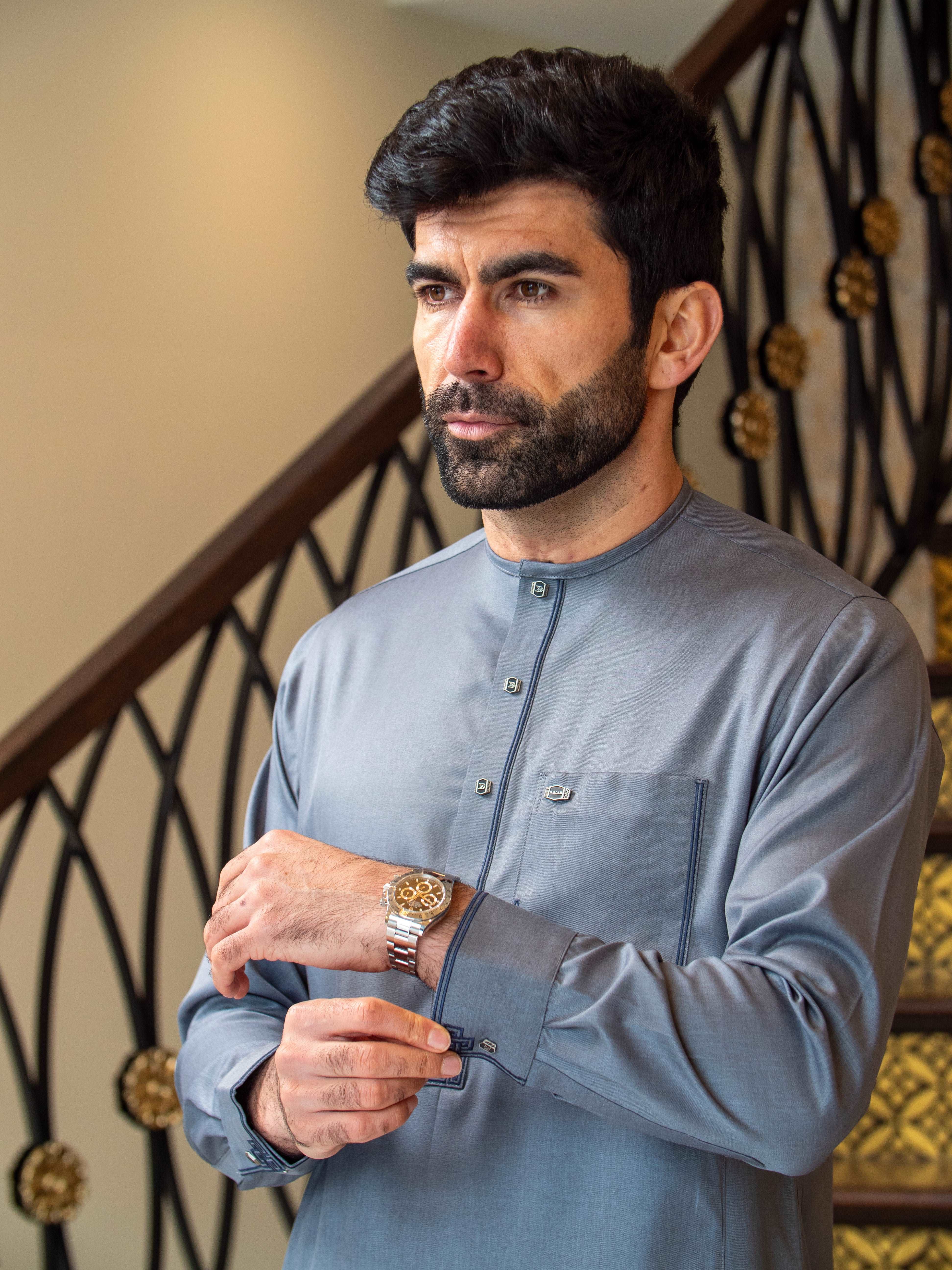 Burdaclothing Adult Premium Thobe 105A Gray