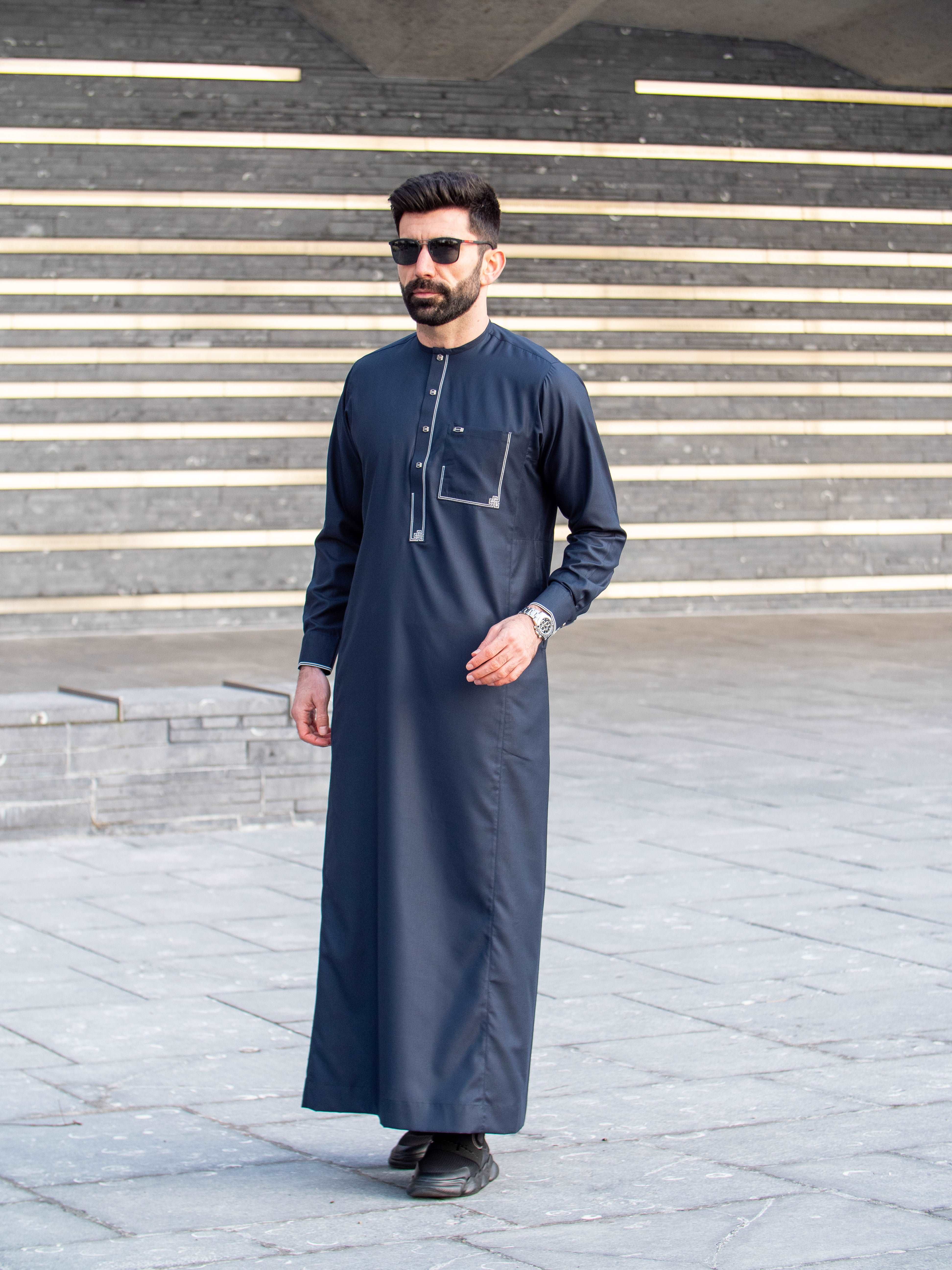 Burdaclothing Adult Premium Thobe 105B Blue