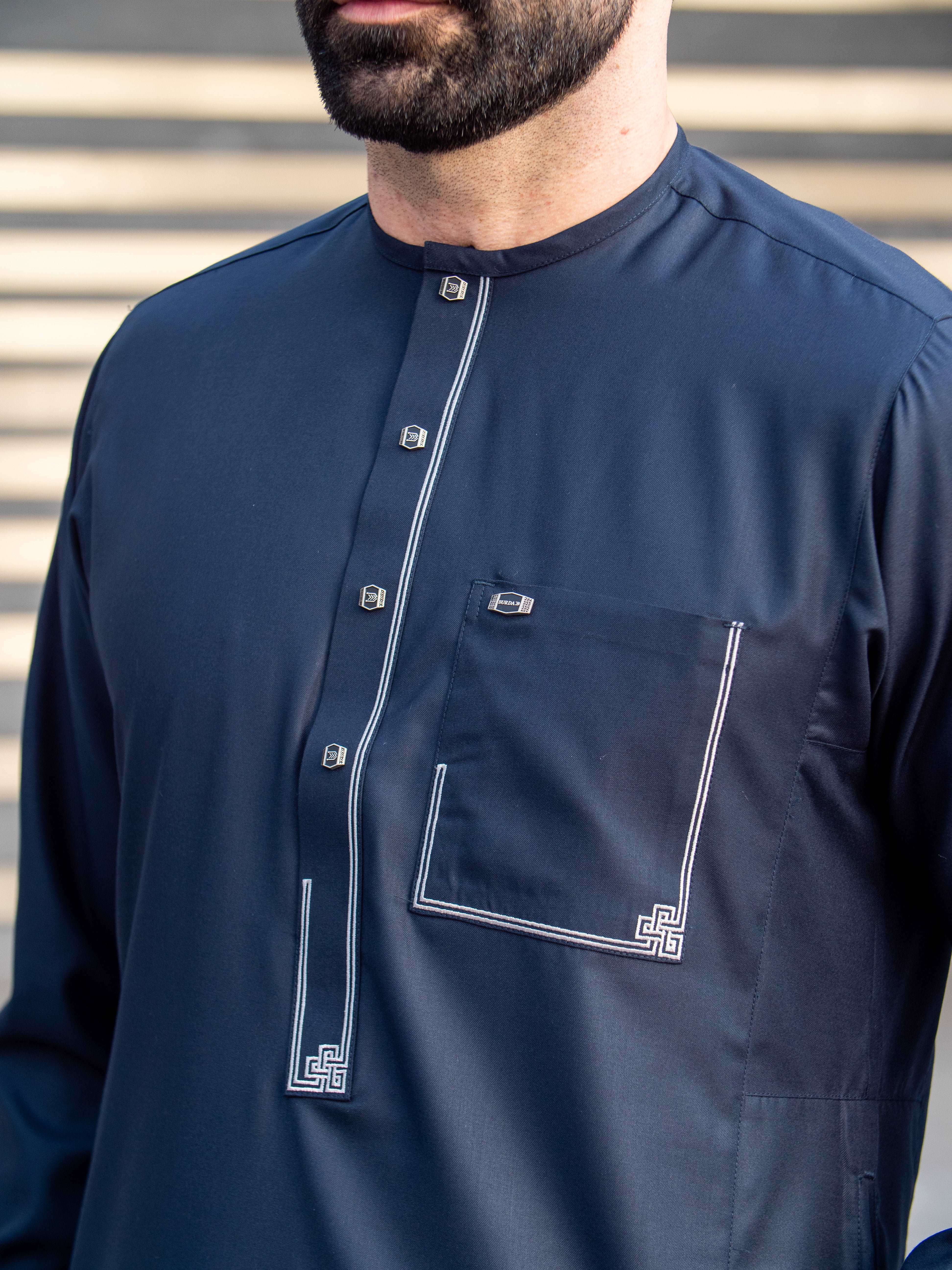 Burdaclothing Adult Premium Thobe 105B Blue