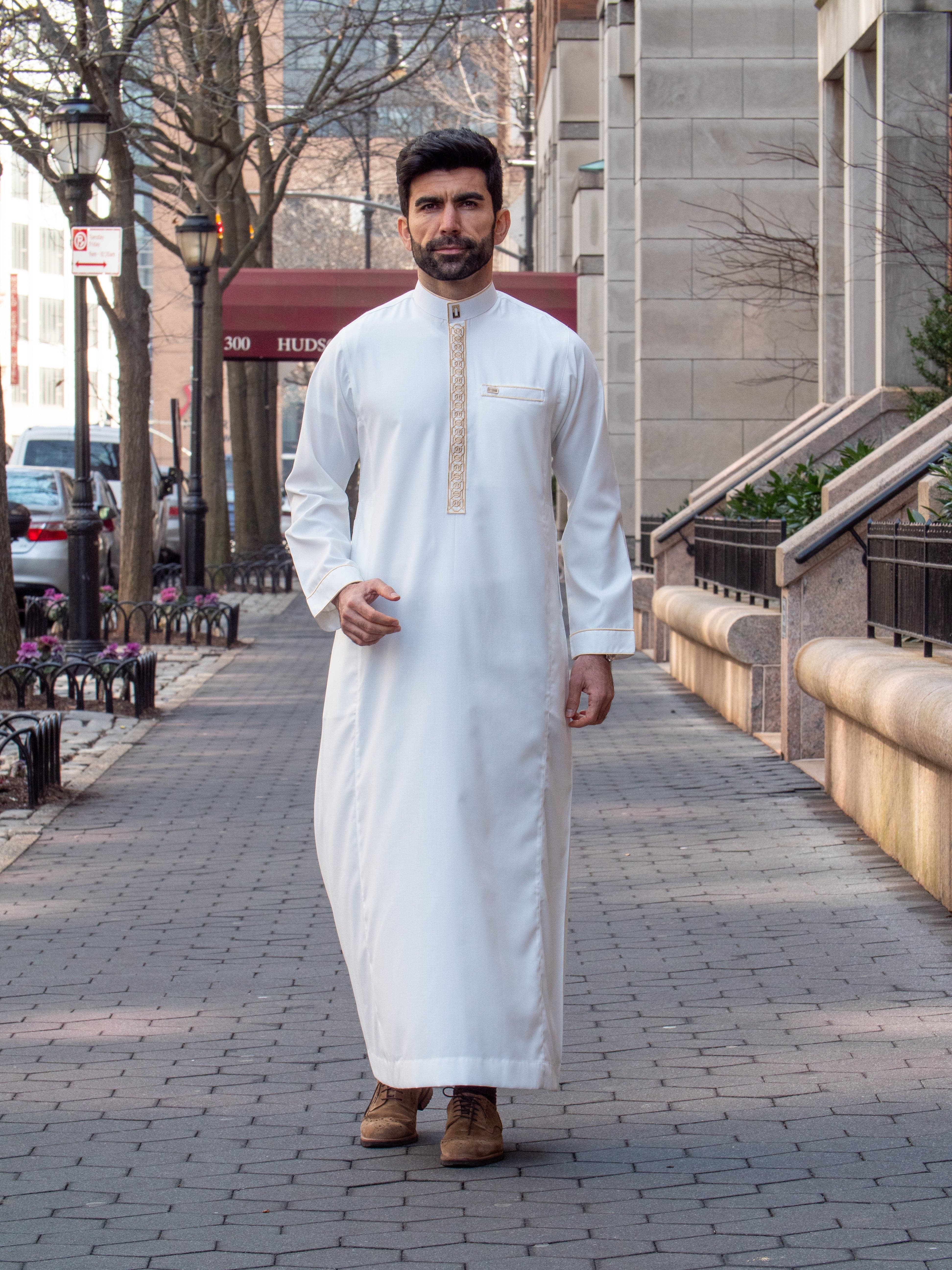 Burdaclothing Adult Premium Thobe 111B Off White (Father & Son)