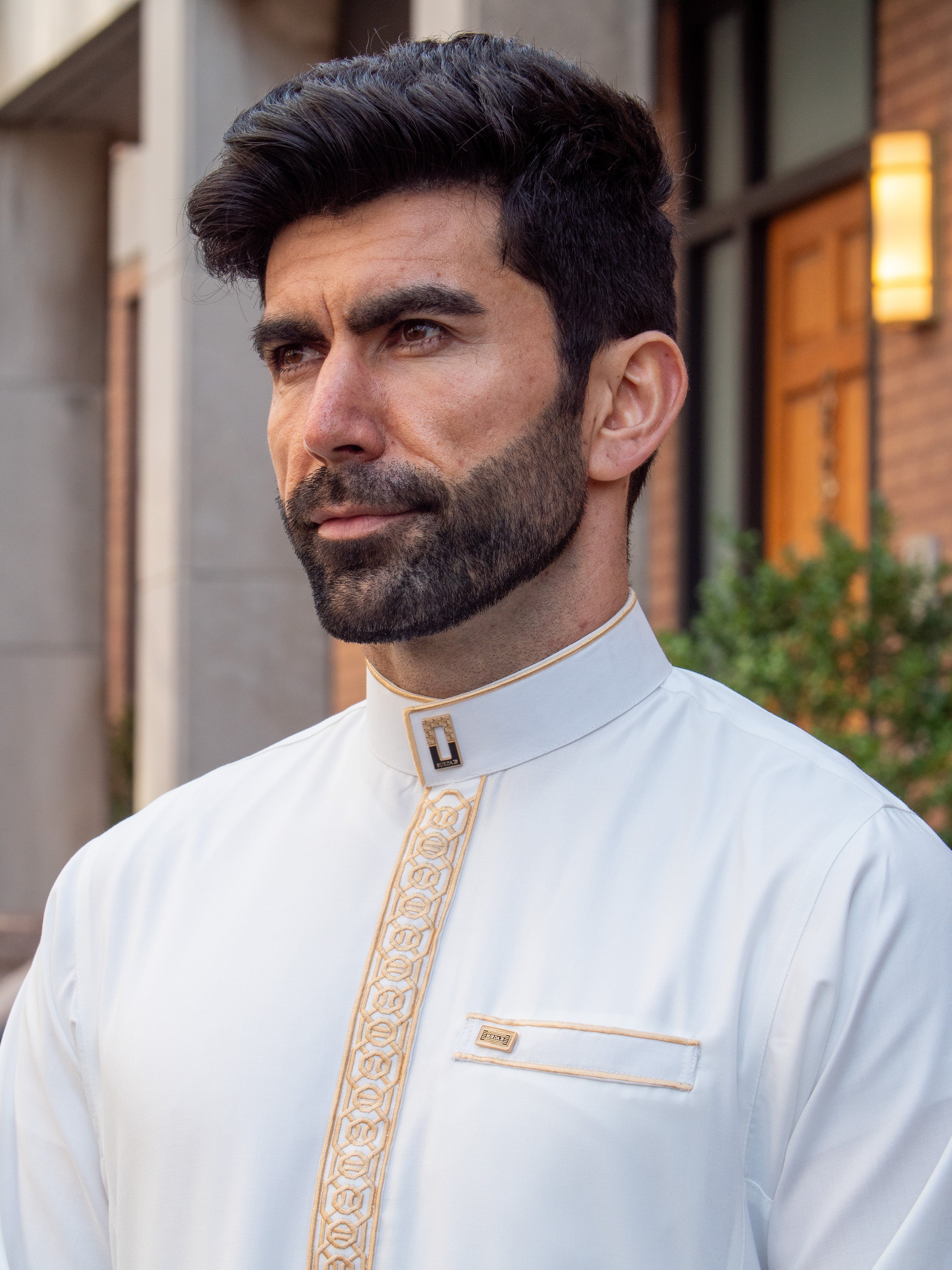 Burdaclothing Adult Premium Thobe 111B Off White (Father & Son)