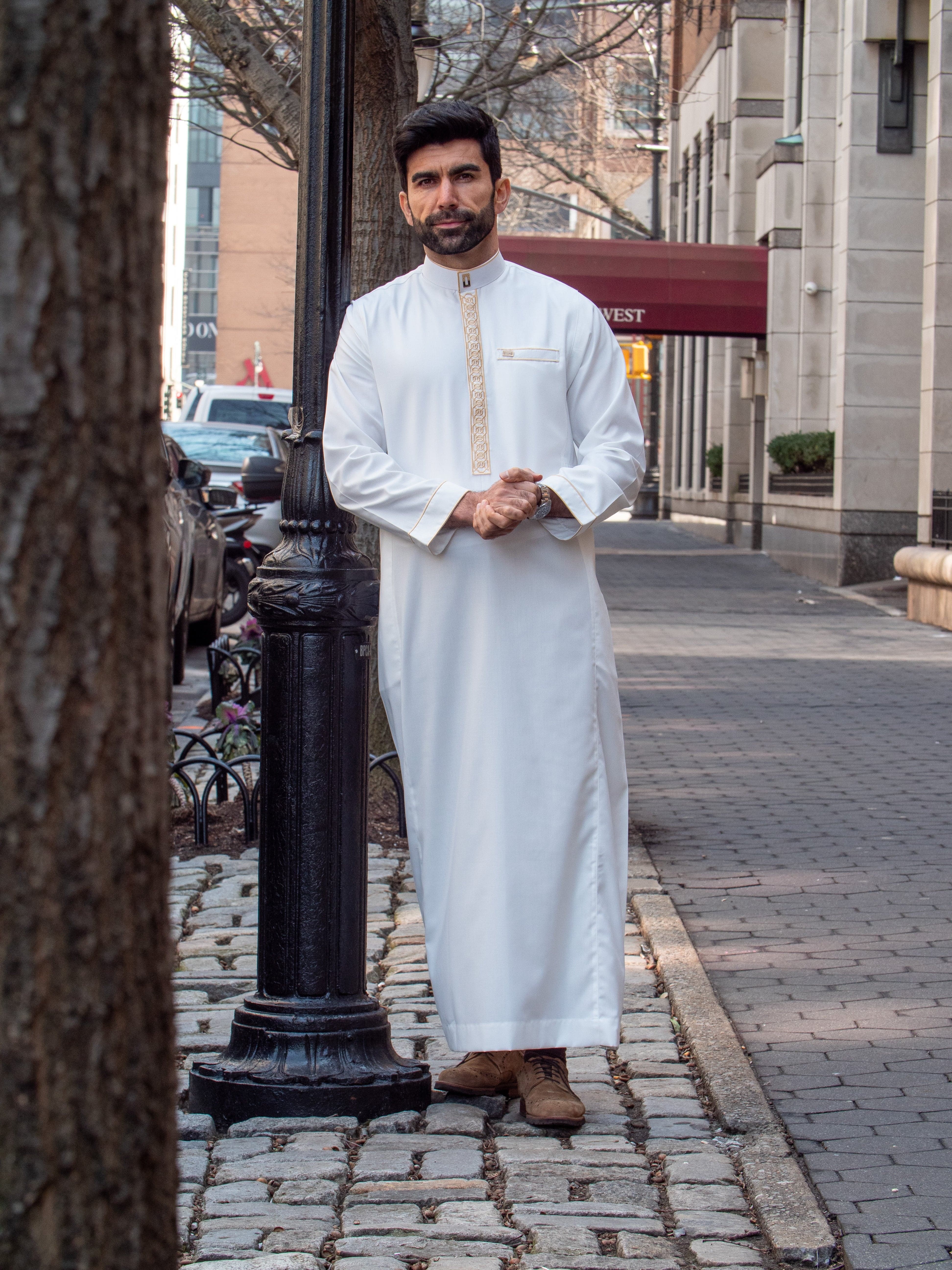 Burdaclothing Adult Premium Thobe 111B Off White (Father & Son)