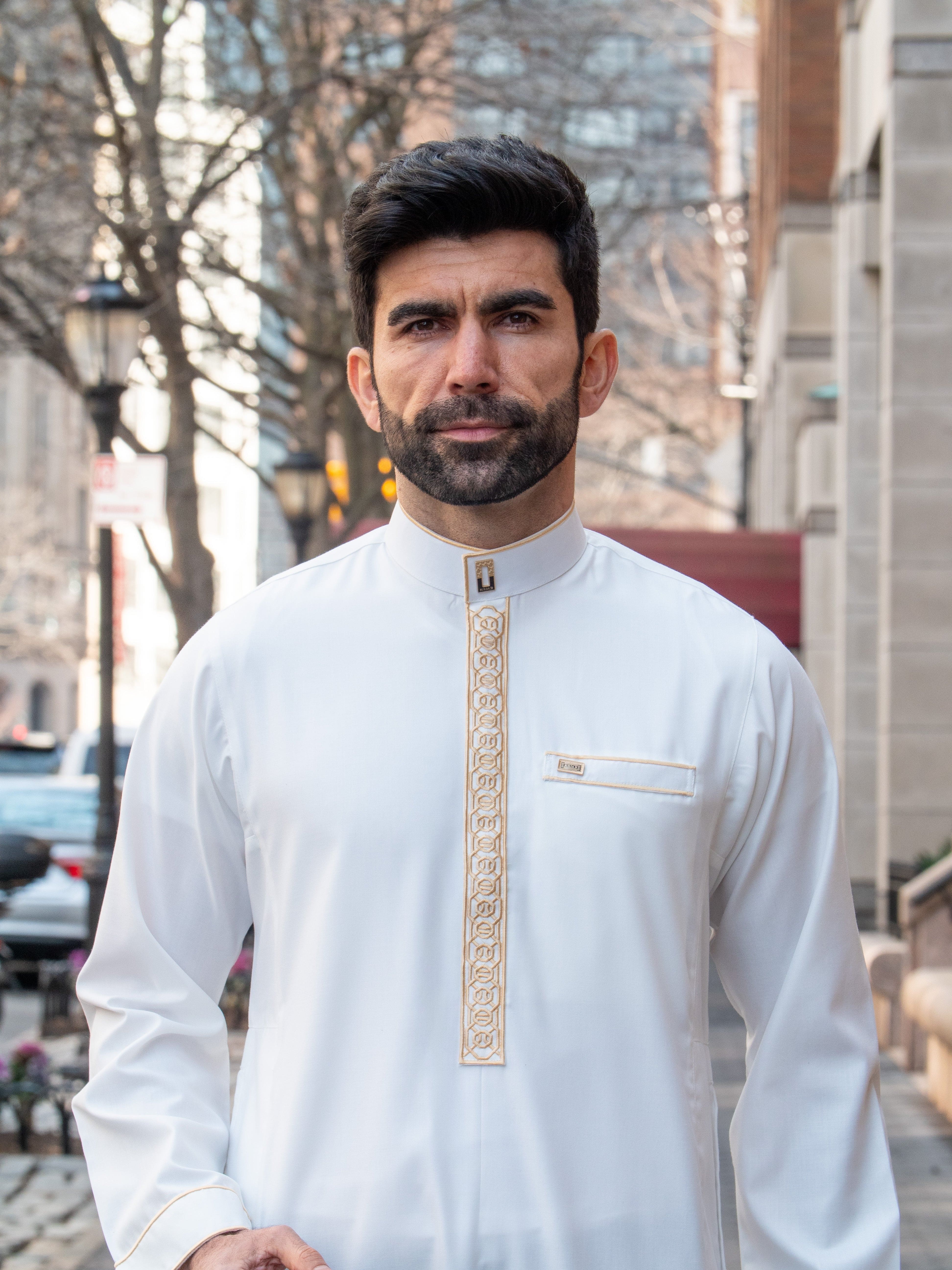 Burdaclothing Adult Premium Thobe 111B Off White (Father & Son)