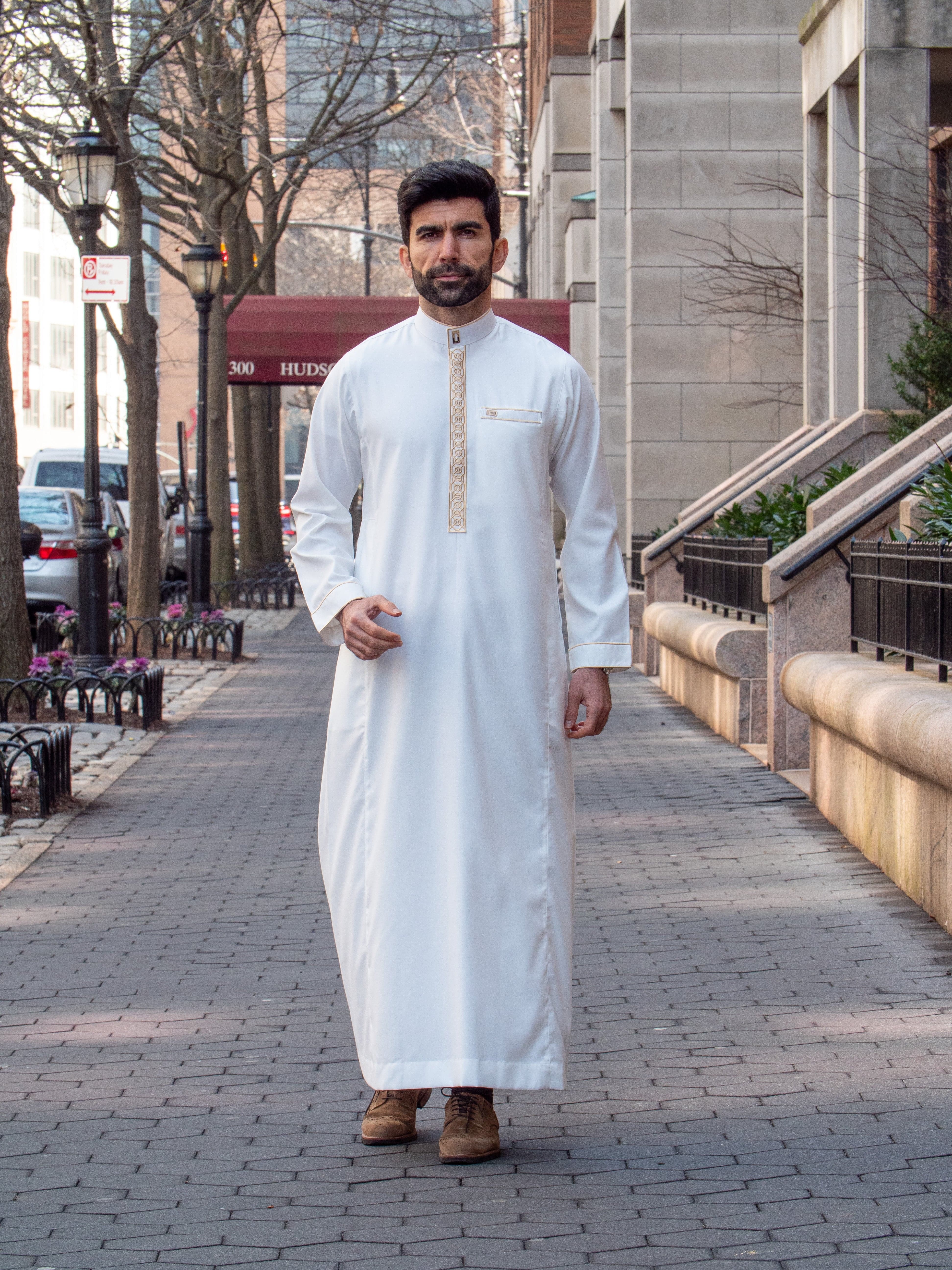 Burdaclothing Adult Premium Thobe 111B Off White (Father & Son)