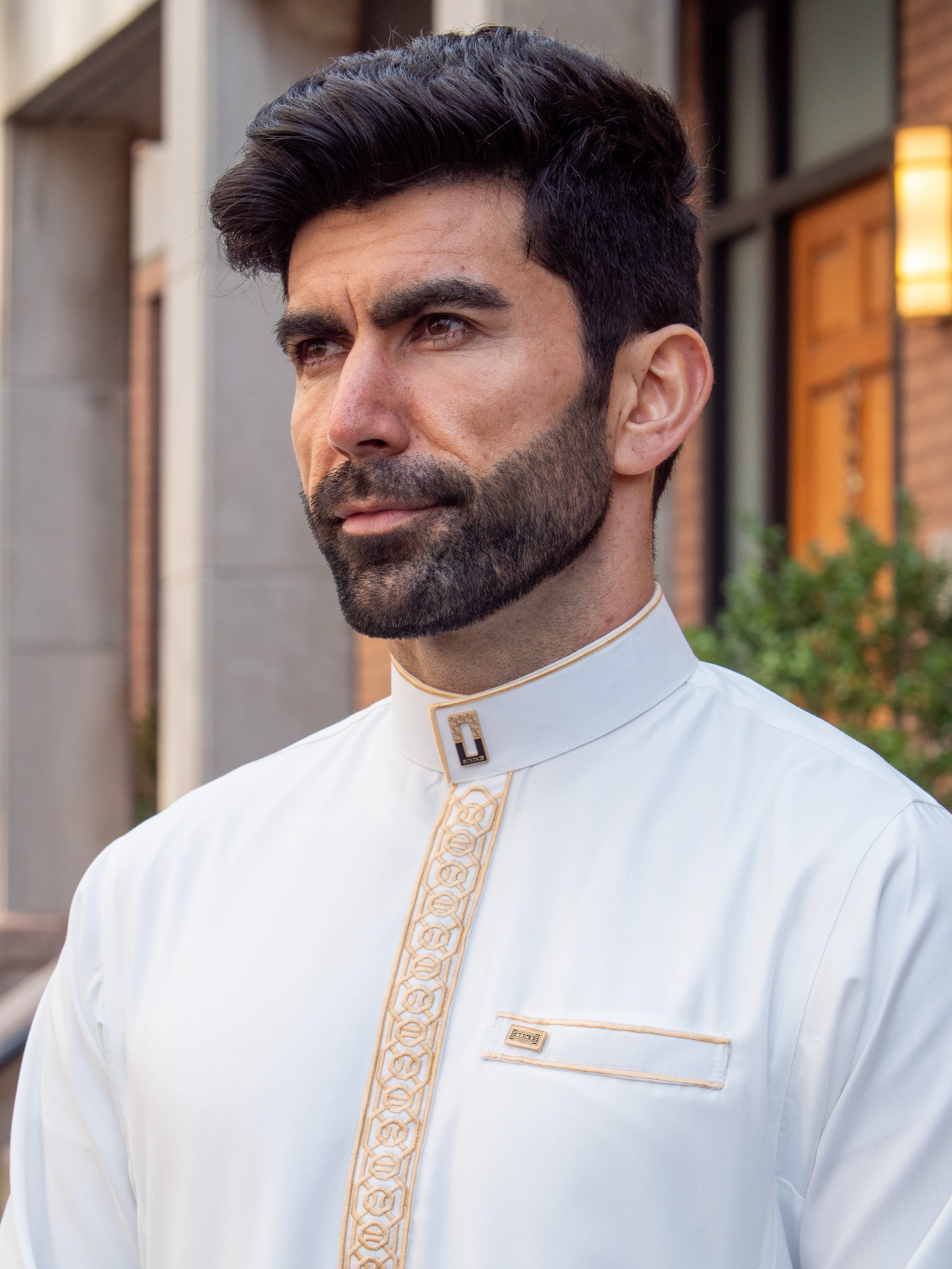 Burdaclothing Adult Premium Thobe 111B Off White (Father & Son)