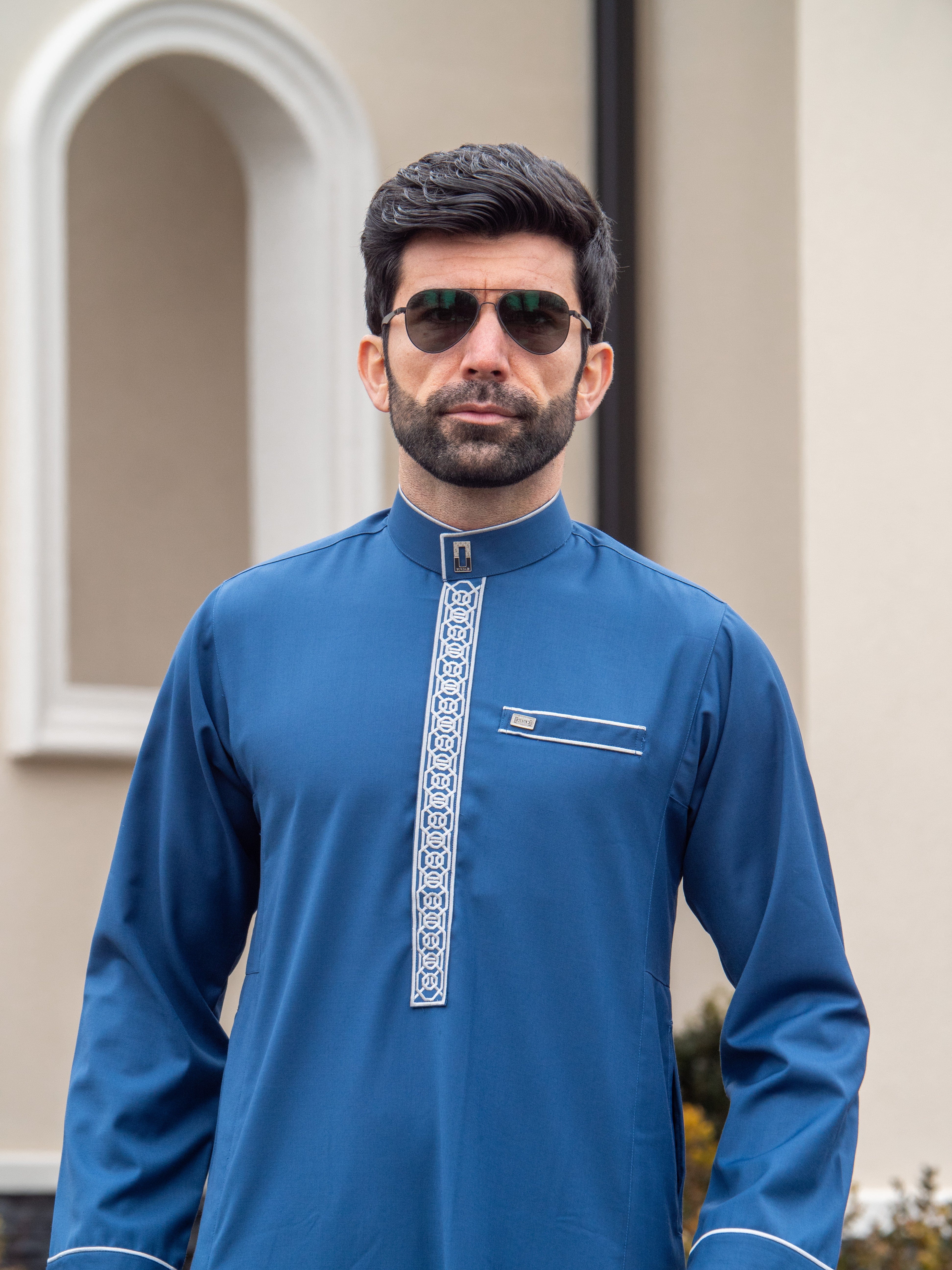 Burdaclothing Adult Premium Thobe 111C Blue