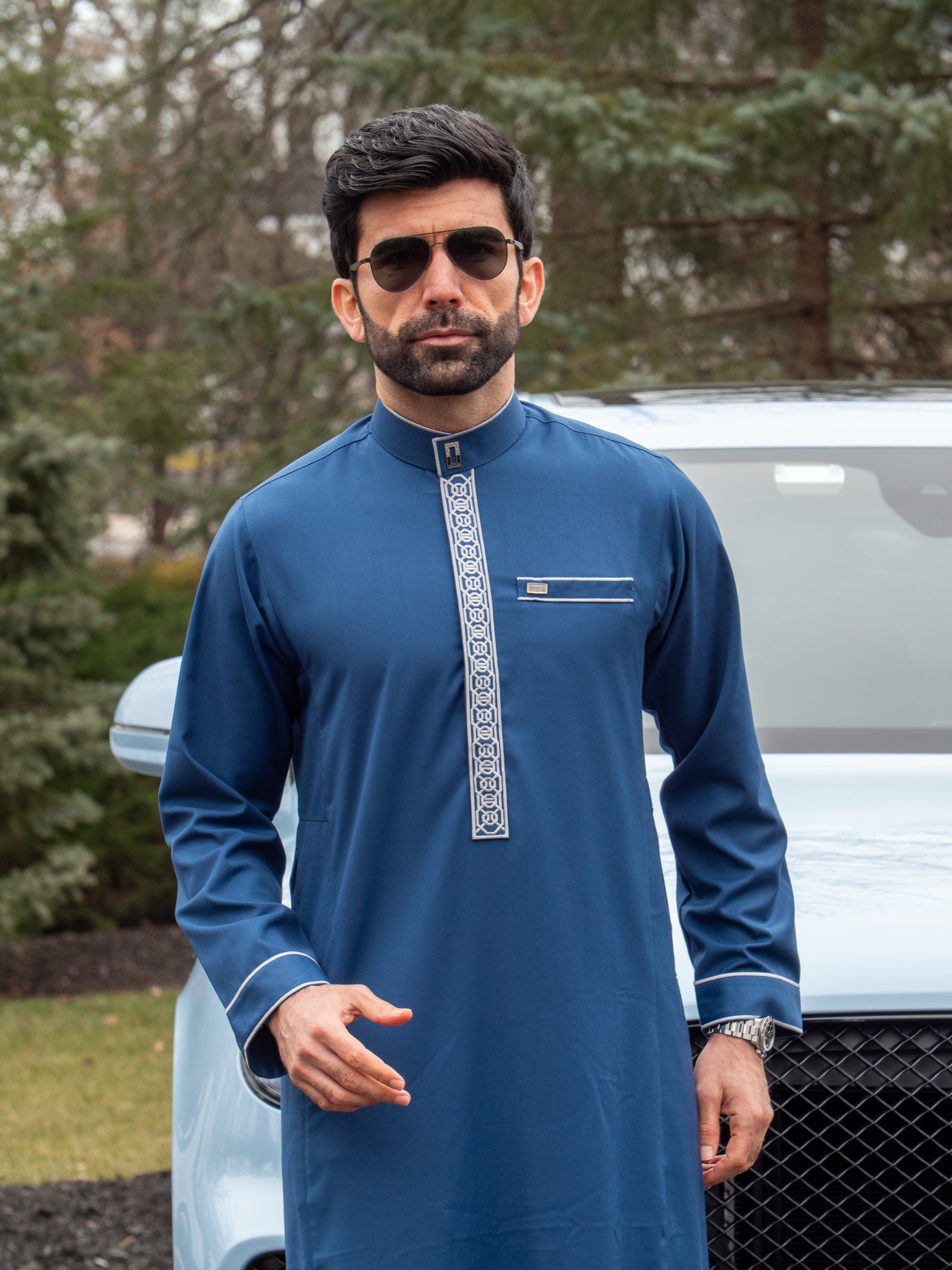 Burdaclothing Adult Premium Thobe 111C Blue