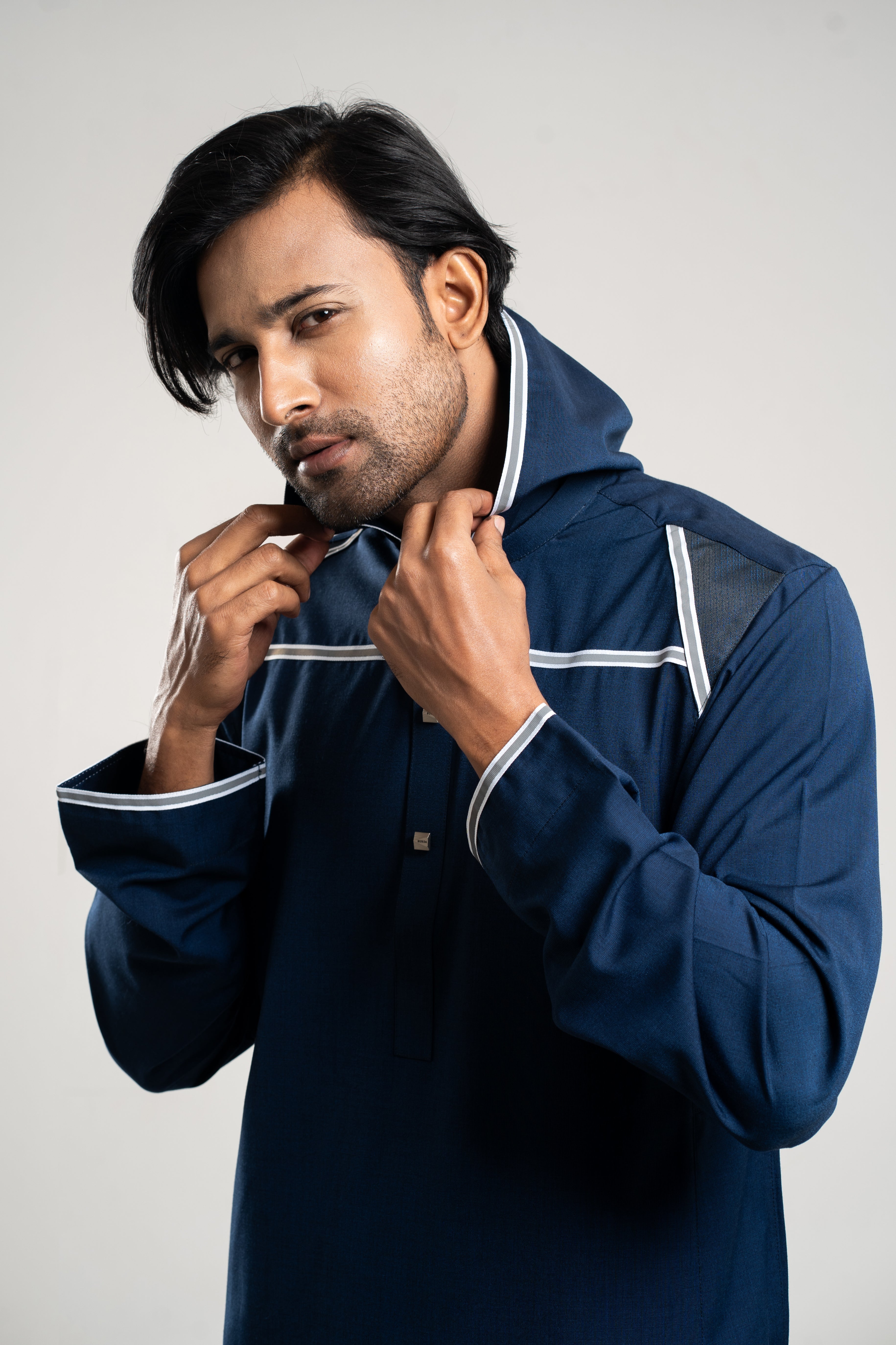 Burdaclothing Adult Premium Thobe 209 Navy ( Father & Son)