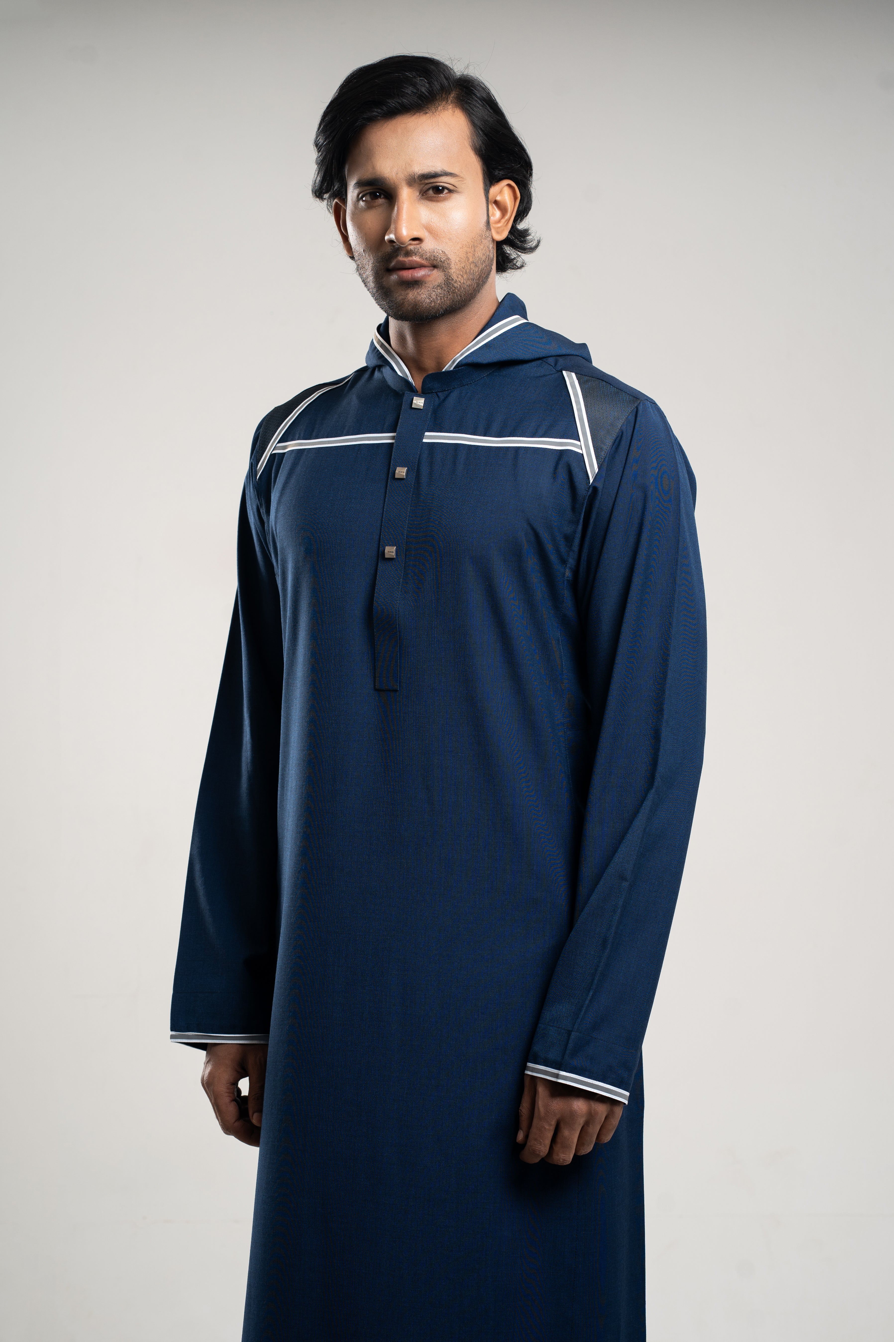 Burdaclothing Adult Premium Thobe 209 Navy ( Father & Son)