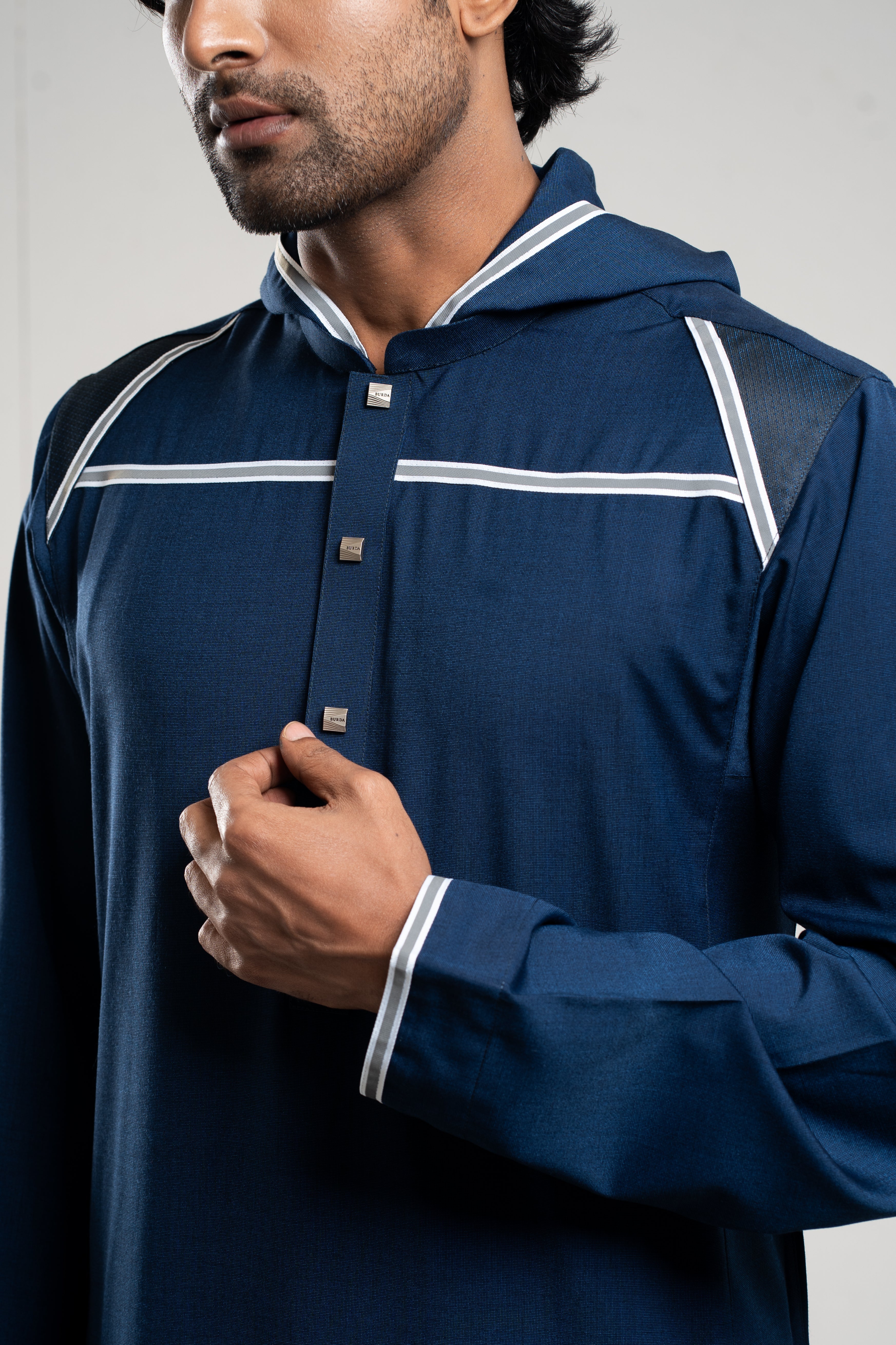 Burdaclothing Adult Premium Thobe 209 Navy ( Father & Son)