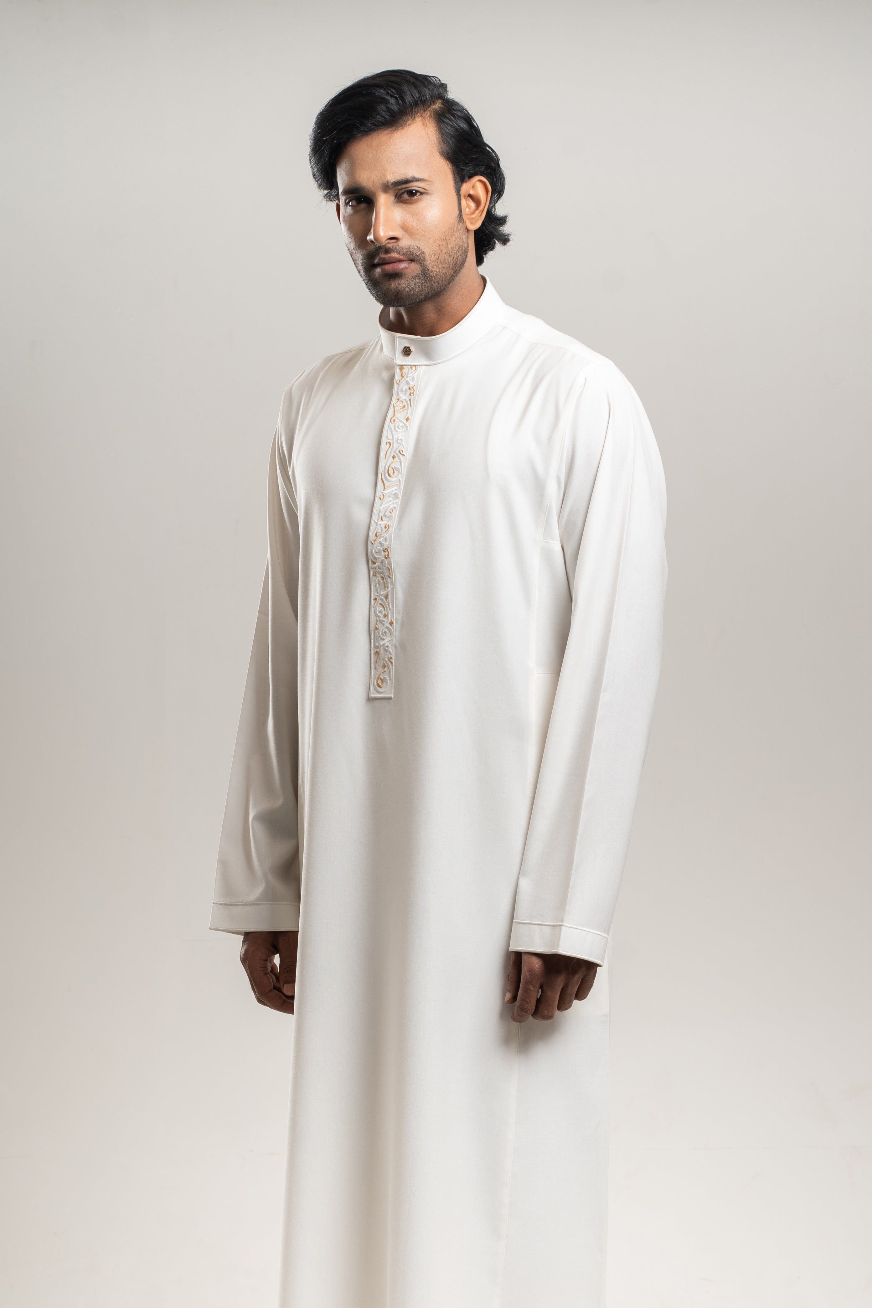 Burdaclothing Adult Premium Thobe 213 Off White ( Father & Son)