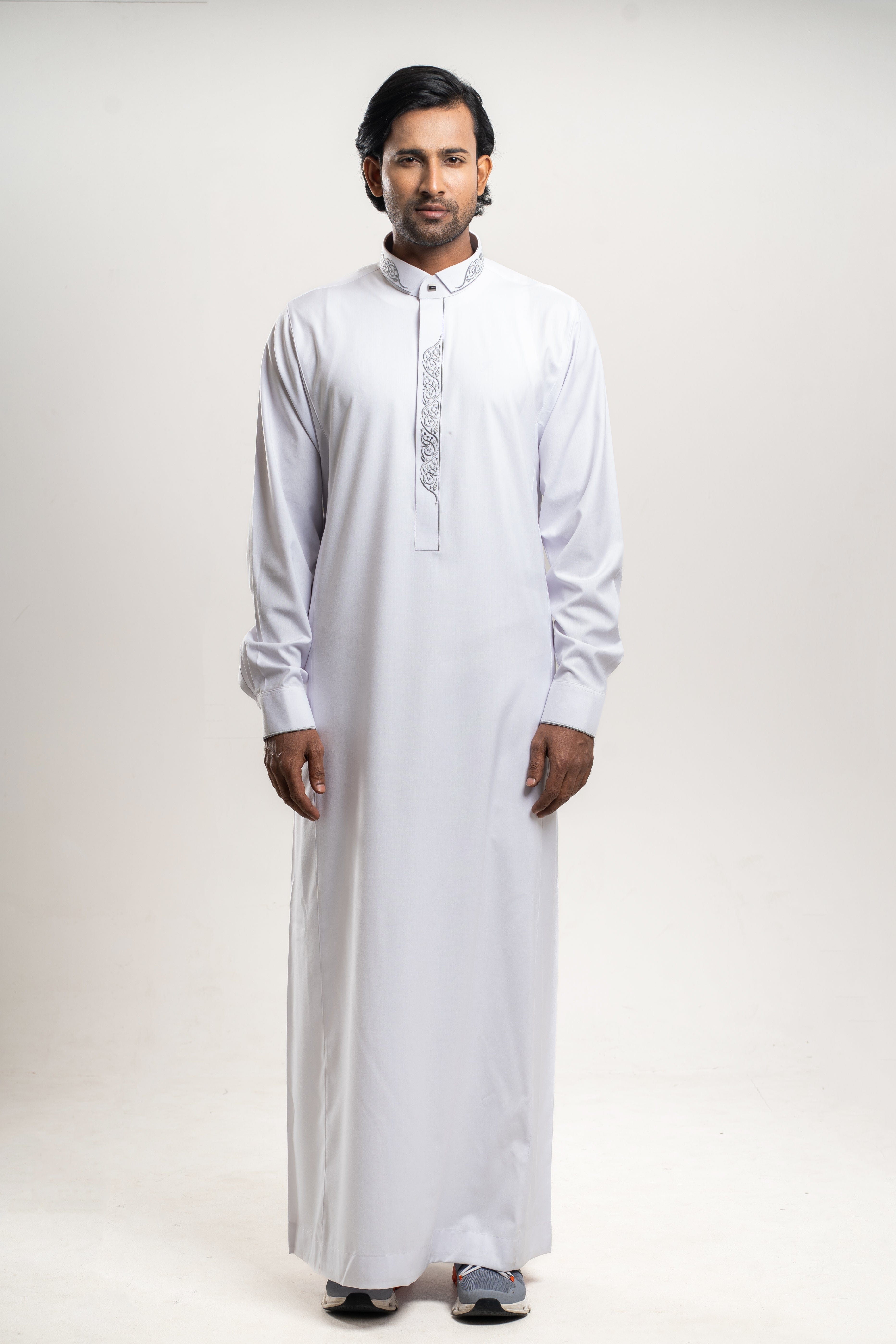 Burdaclothing Adult Premium Thobe 214 White ( Father & Son)