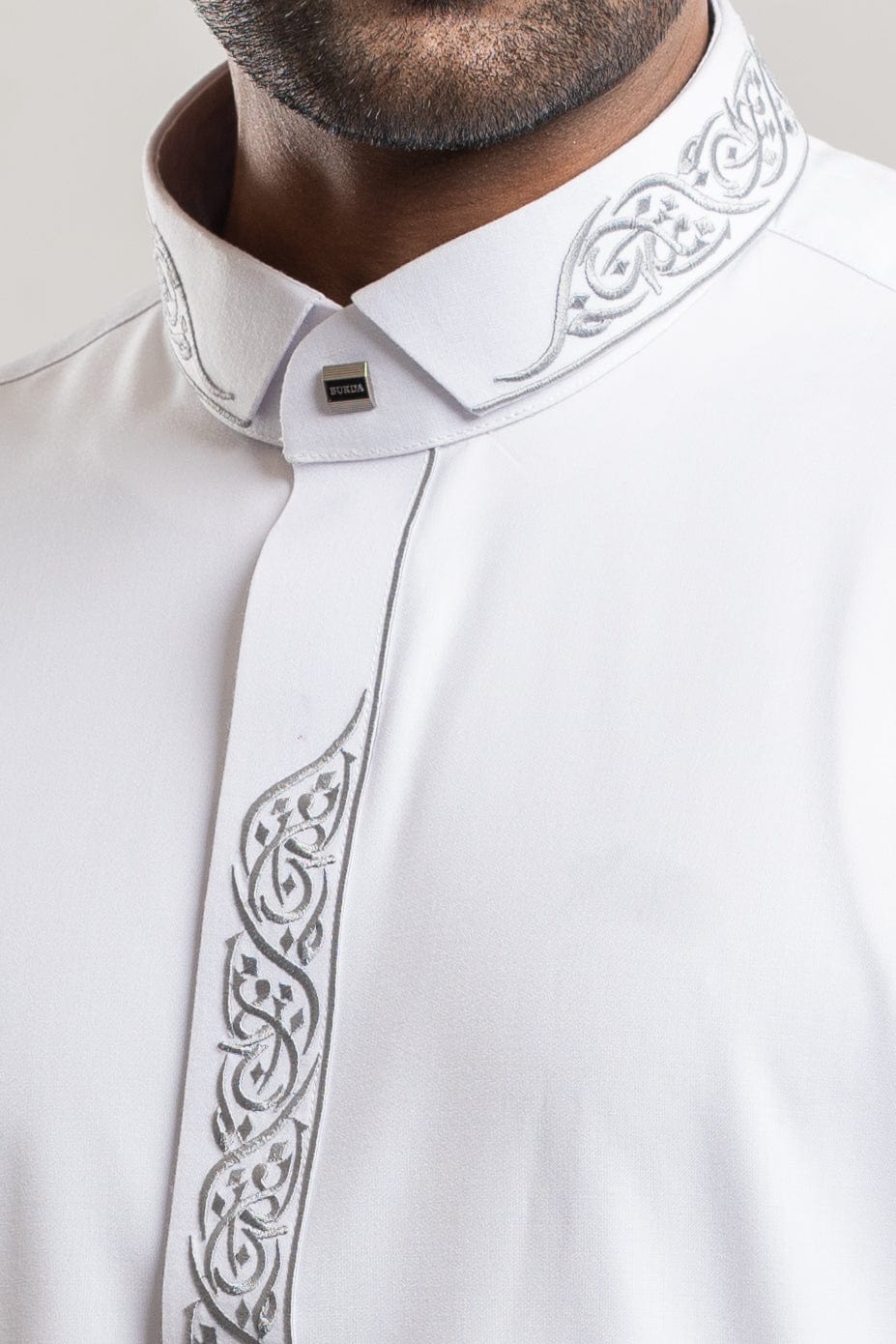 Burdaclothing Adult Premium Thobe 214 White ( Father & Son)