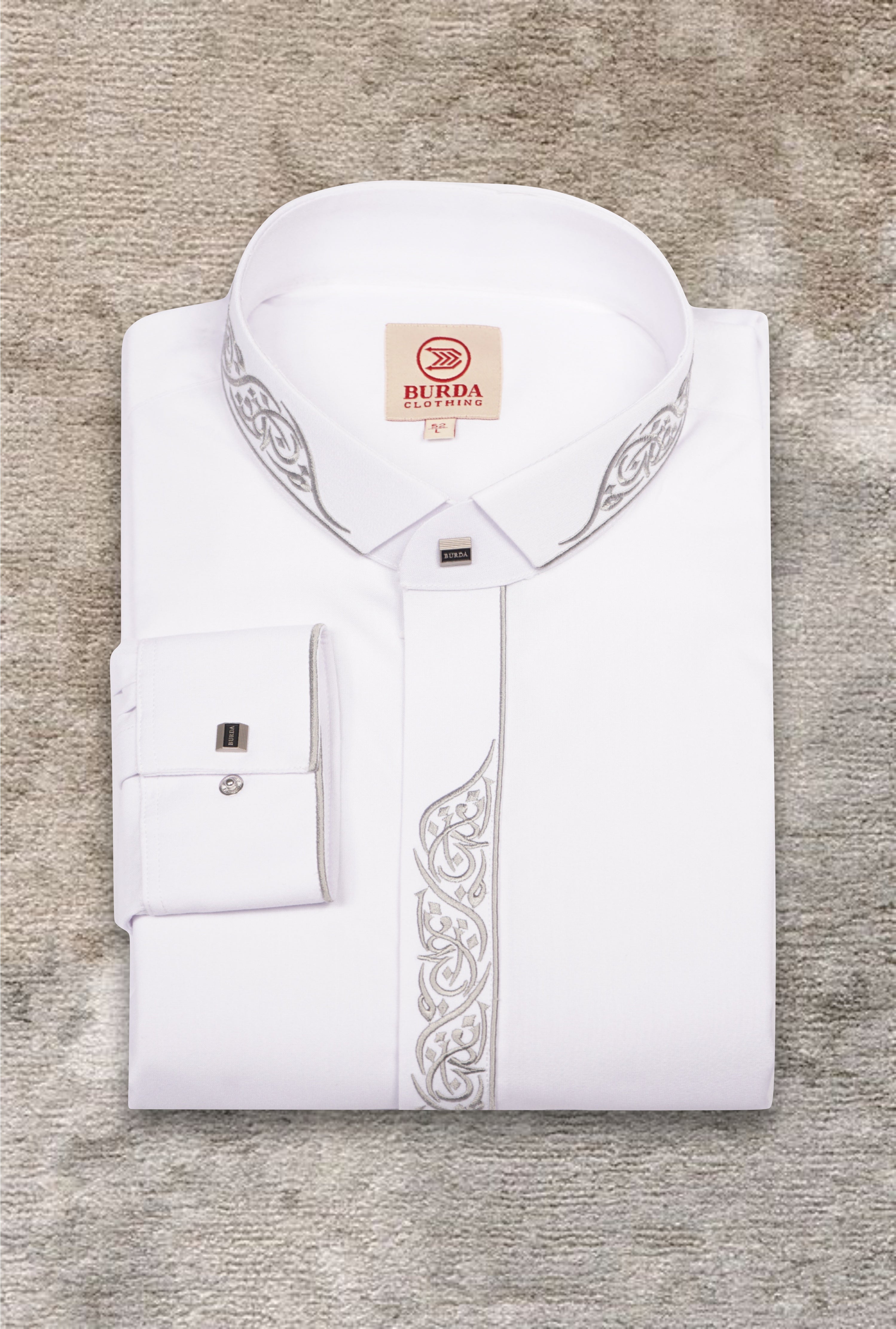 Adult Premium Thobe 214 White (Father & Son) by Burdaclothing