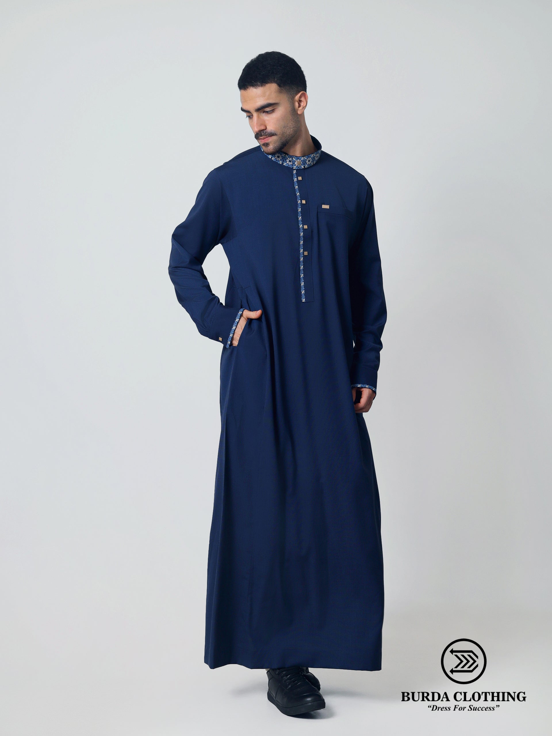 Adult Premium Thobe 221 Navy by Burdaclothing