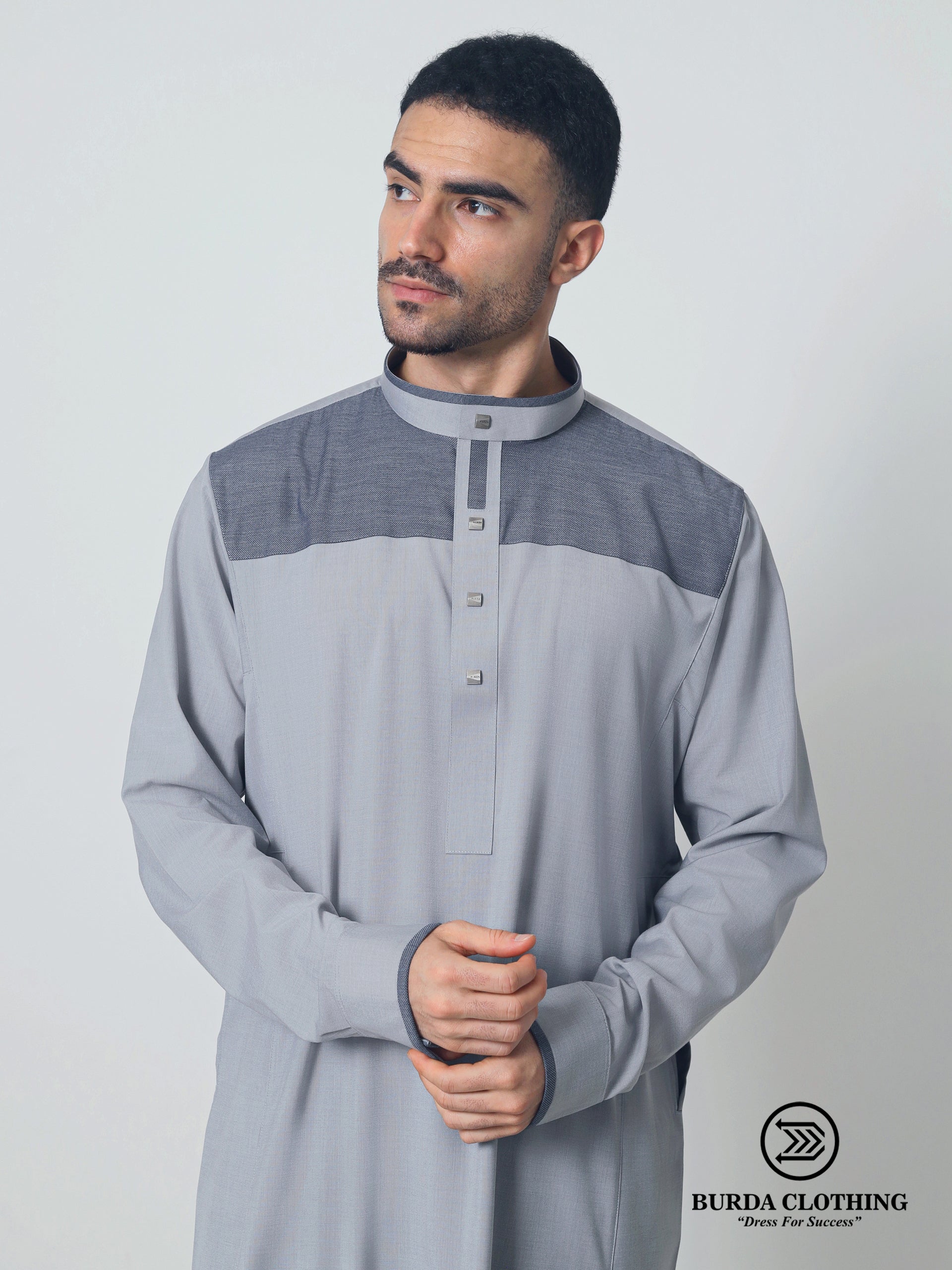 Adult Premium Thobe 223 Gray by Burdaclothing