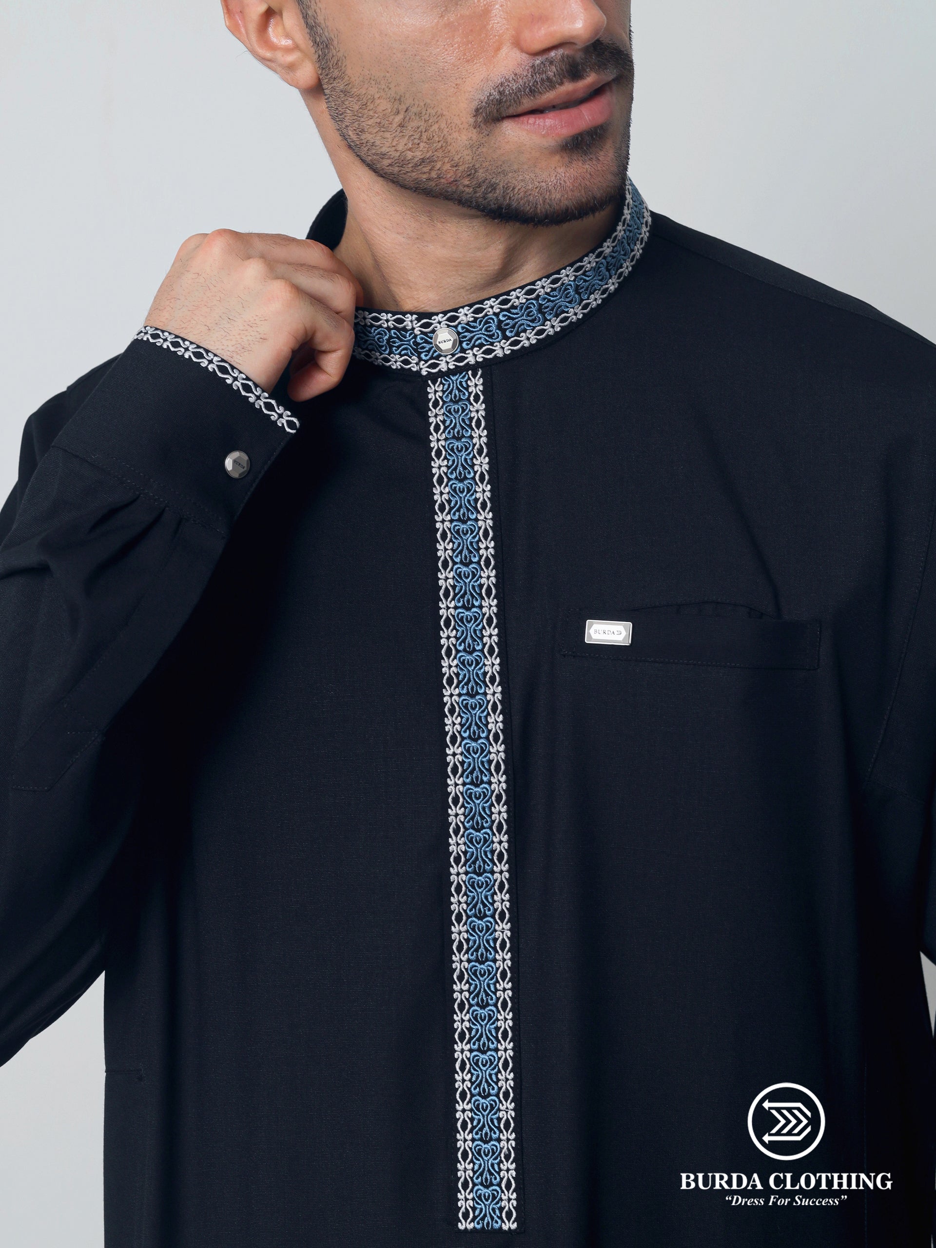 Adult Premium Thobe 229 Black by Burdaclothing