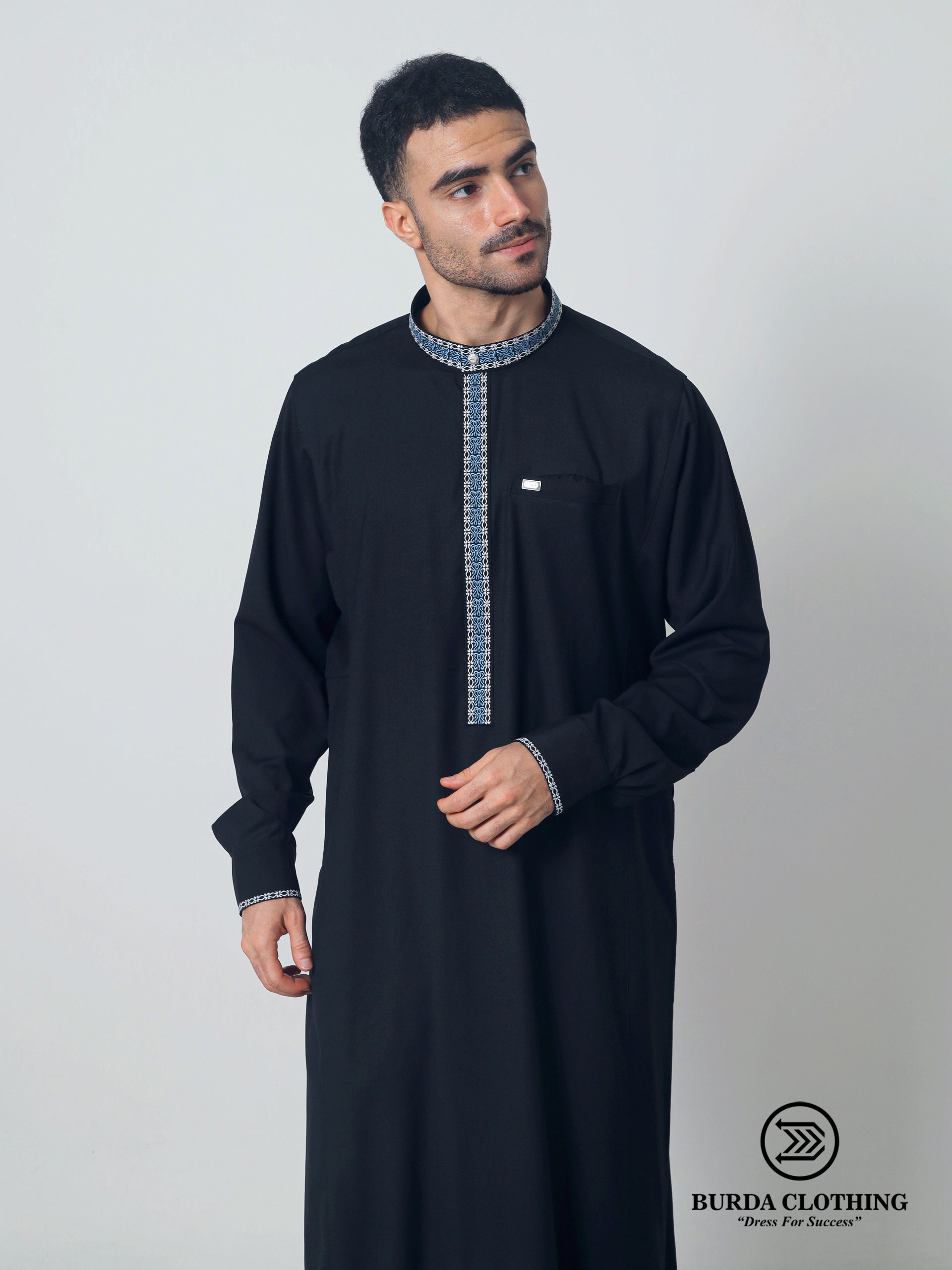 Adult Premium Thobe 229 Black by Burdaclothing