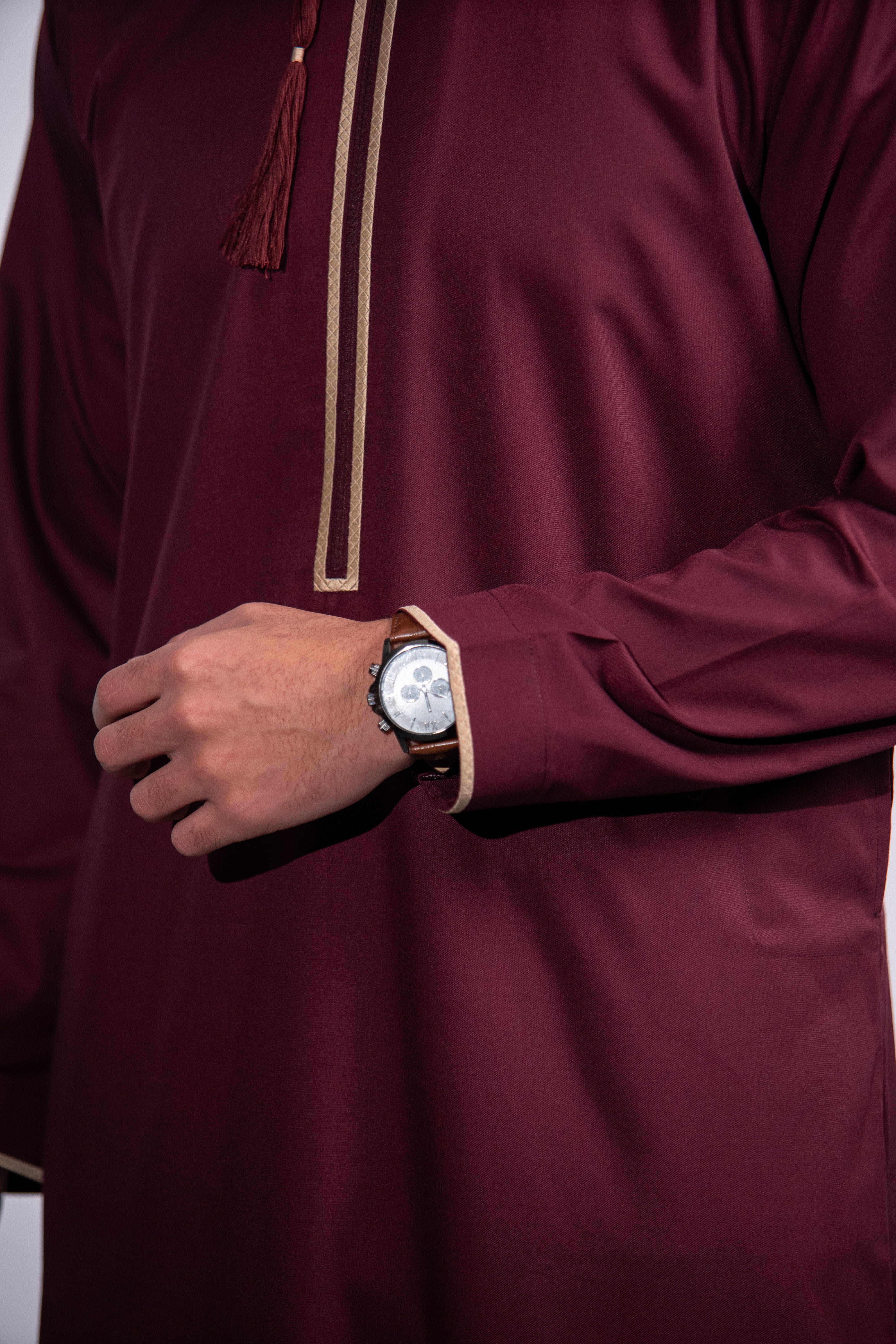 Burdaclothing Adult Premium Thobe 230 Maroon