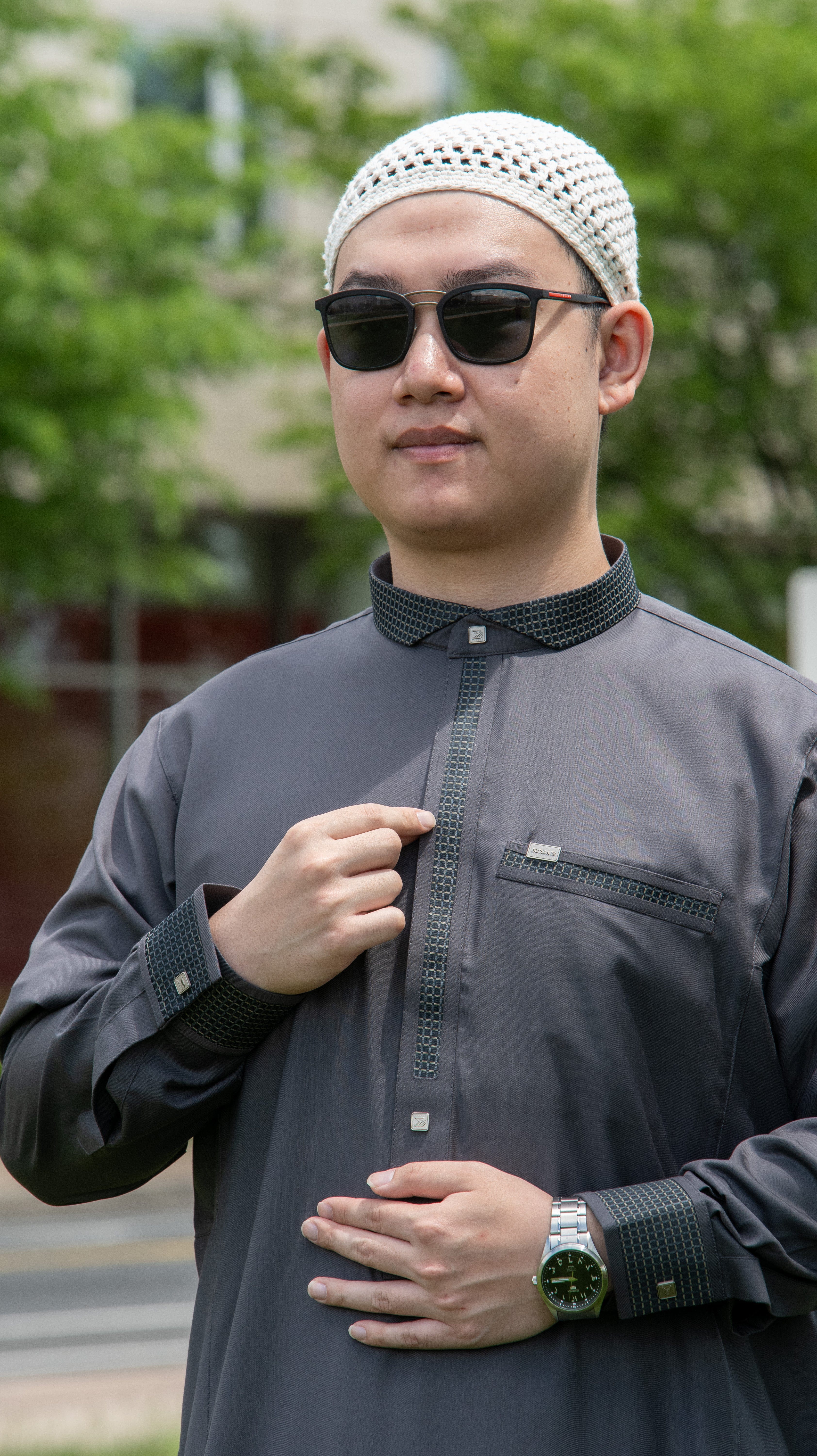 Burdaclothing Adult Premium Thobe 504 Gray