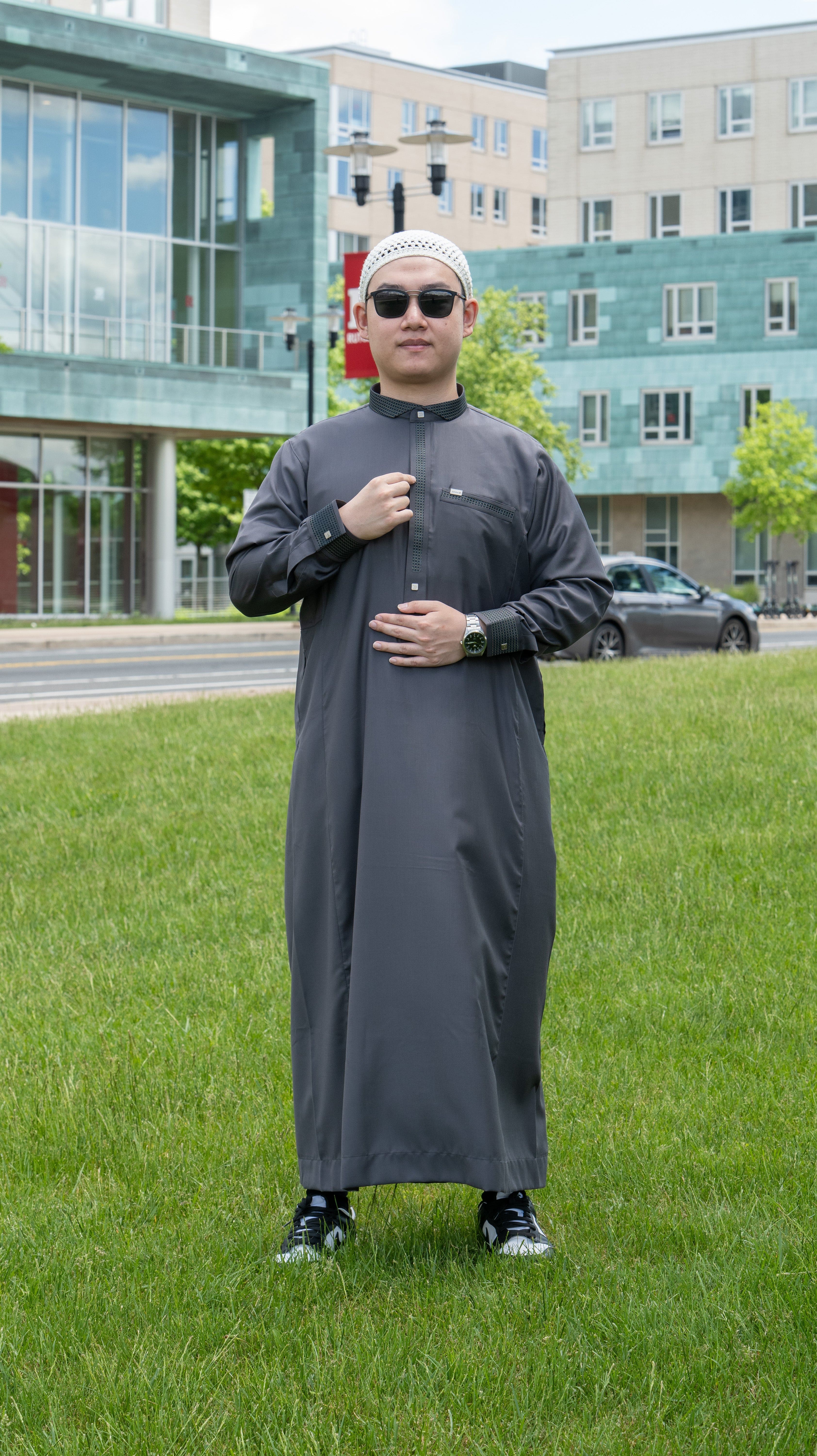 Burdaclothing Adult Premium Thobe 504 Gray