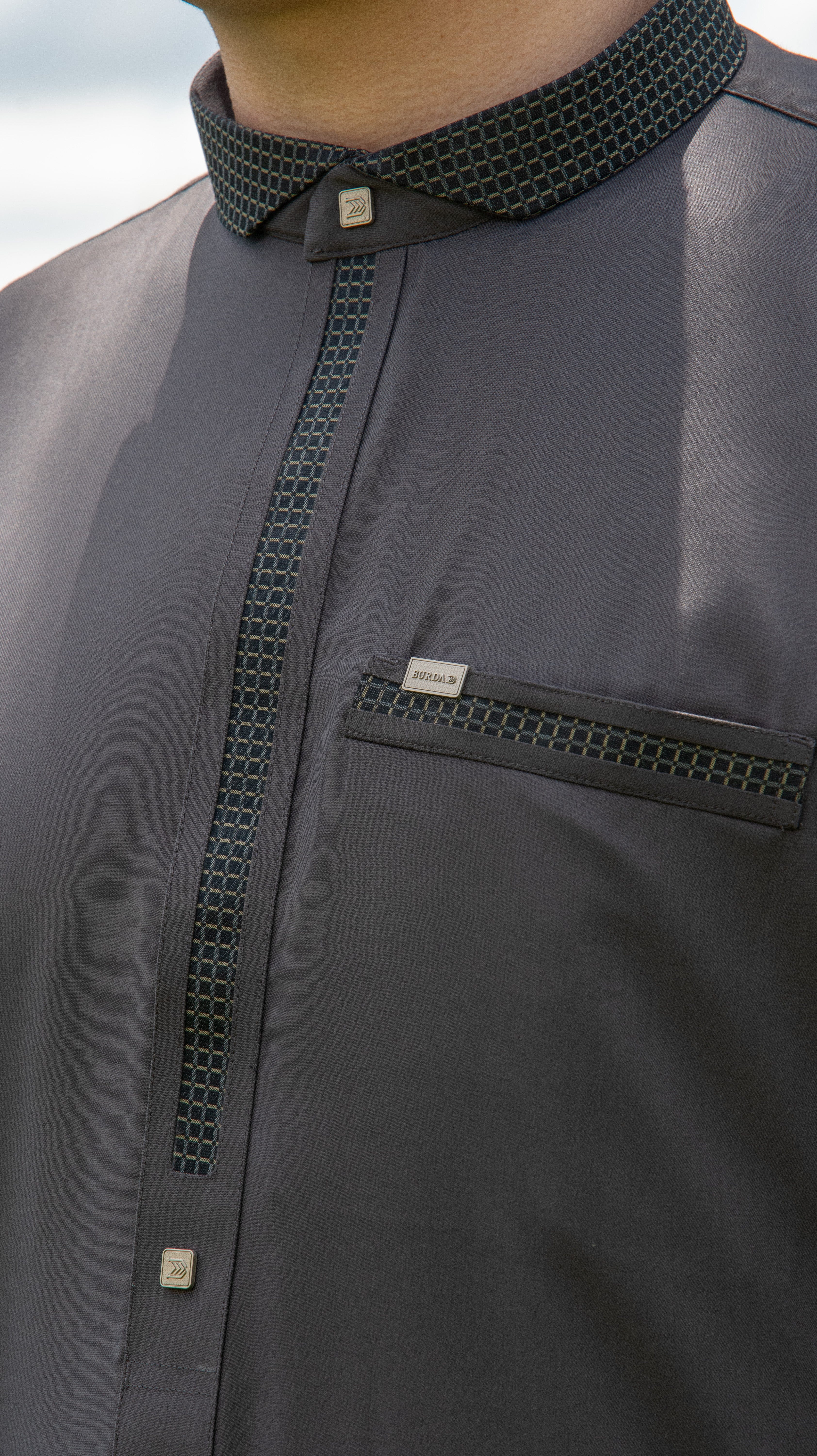 Burdaclothing Adult Premium Thobe 504 Gray