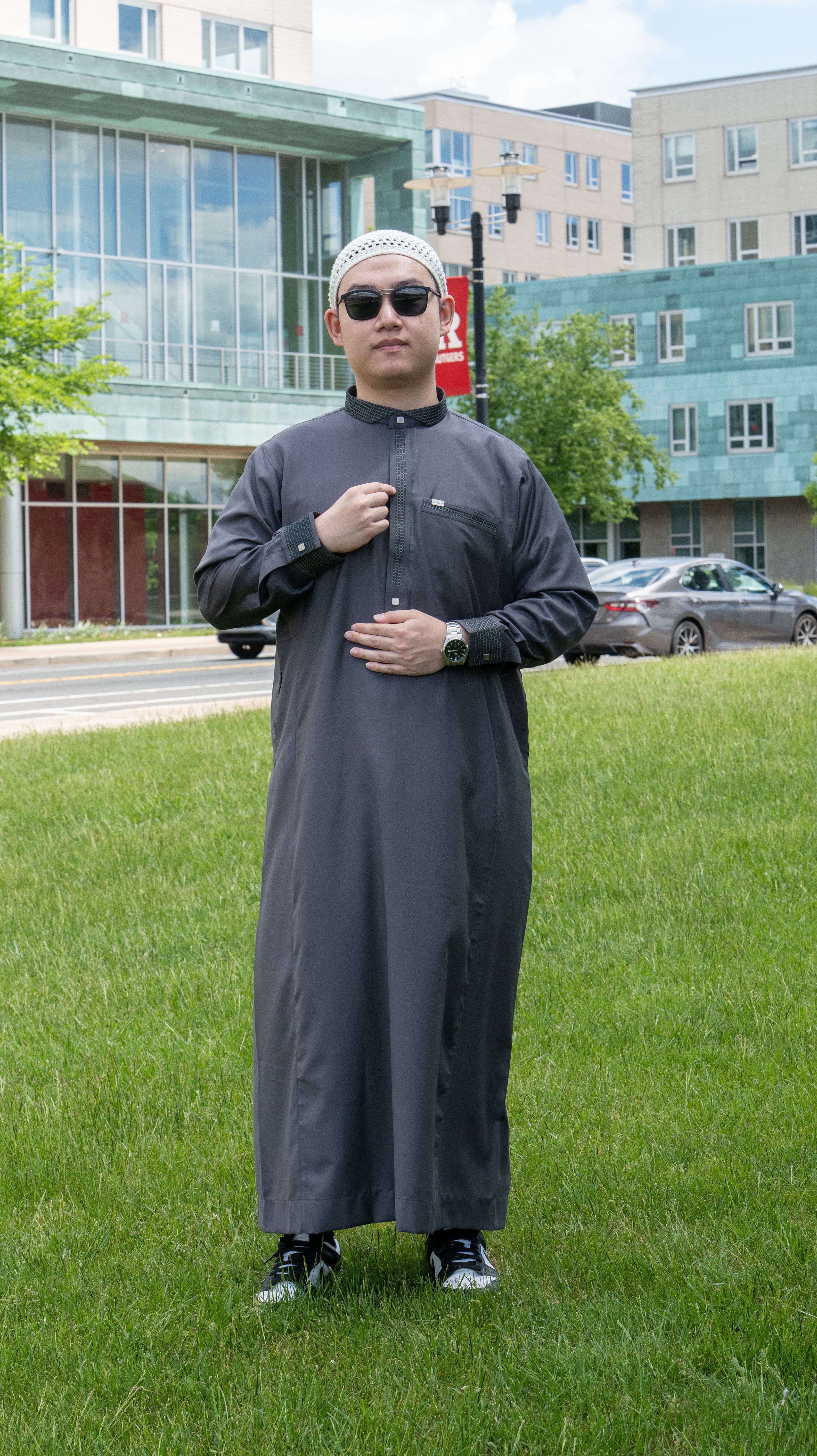 Burdaclothing Adult Premium Thobe 504 Gray