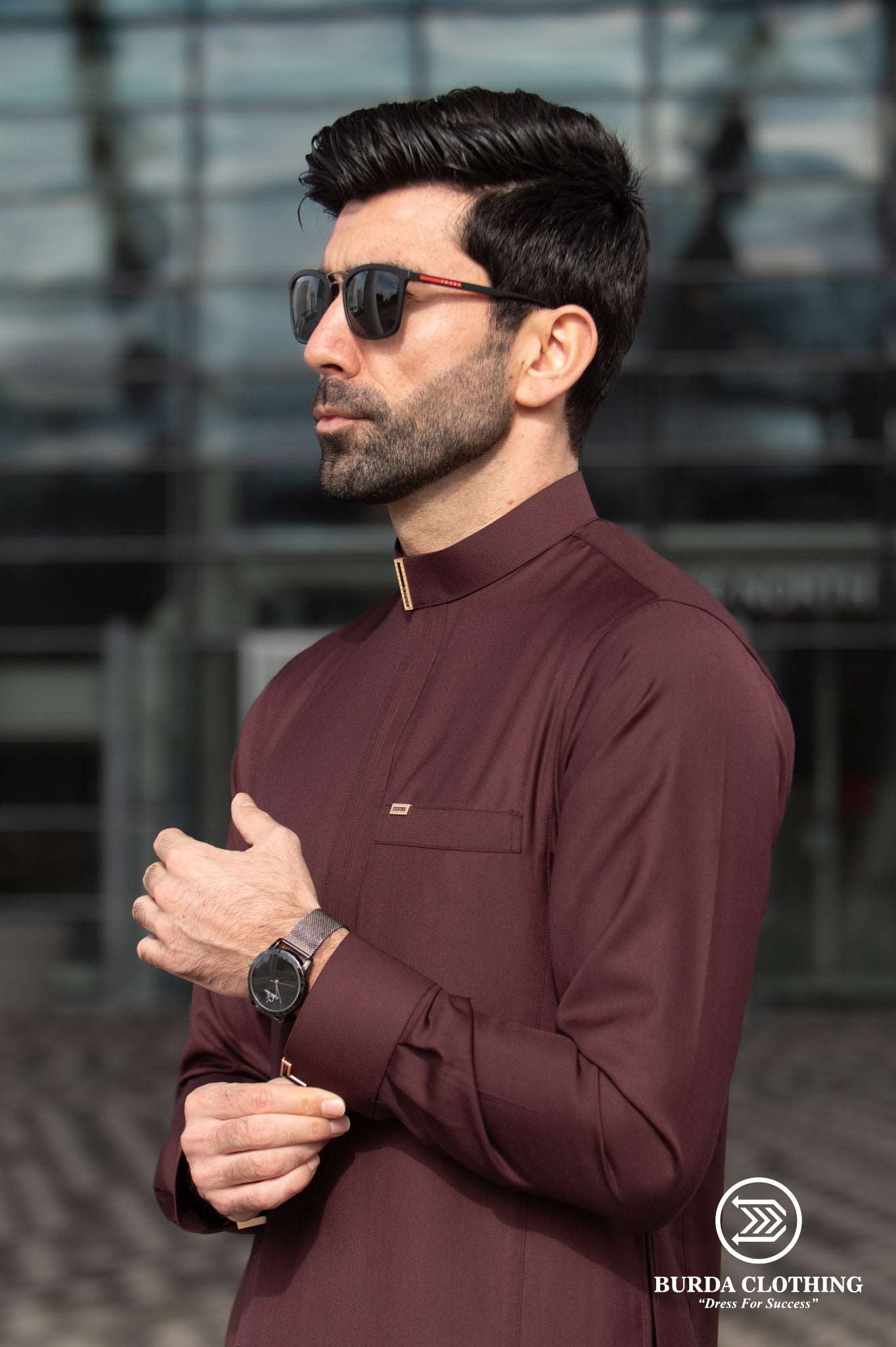 Burdaclothing Adult Premium Thobe 507 Maroon