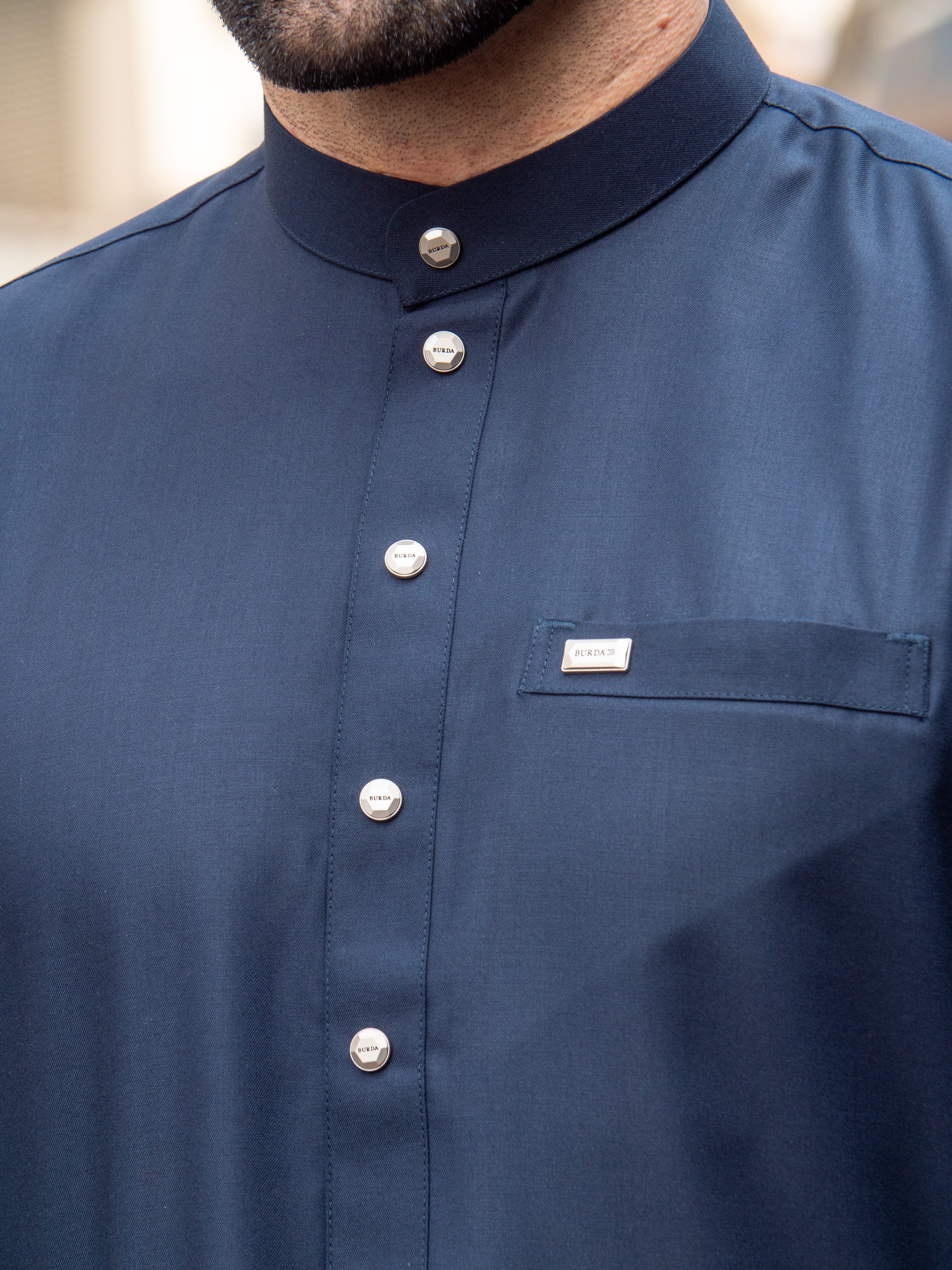 Burdaclothing Adult Thobe 110B Navy Blue ( Father & Son)