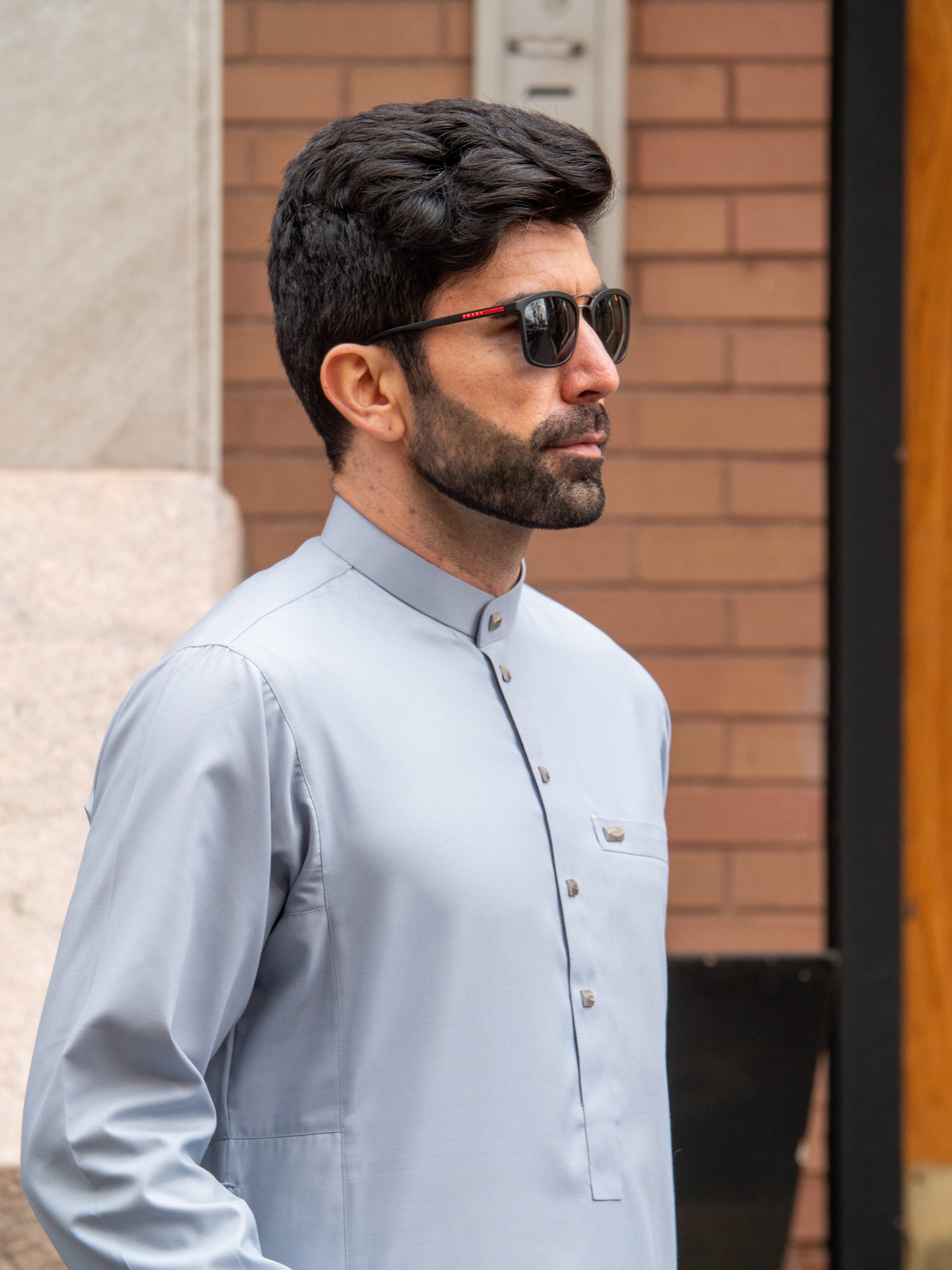 Burdaclothing Adult Thobe 110C Gray ( Father & Son)