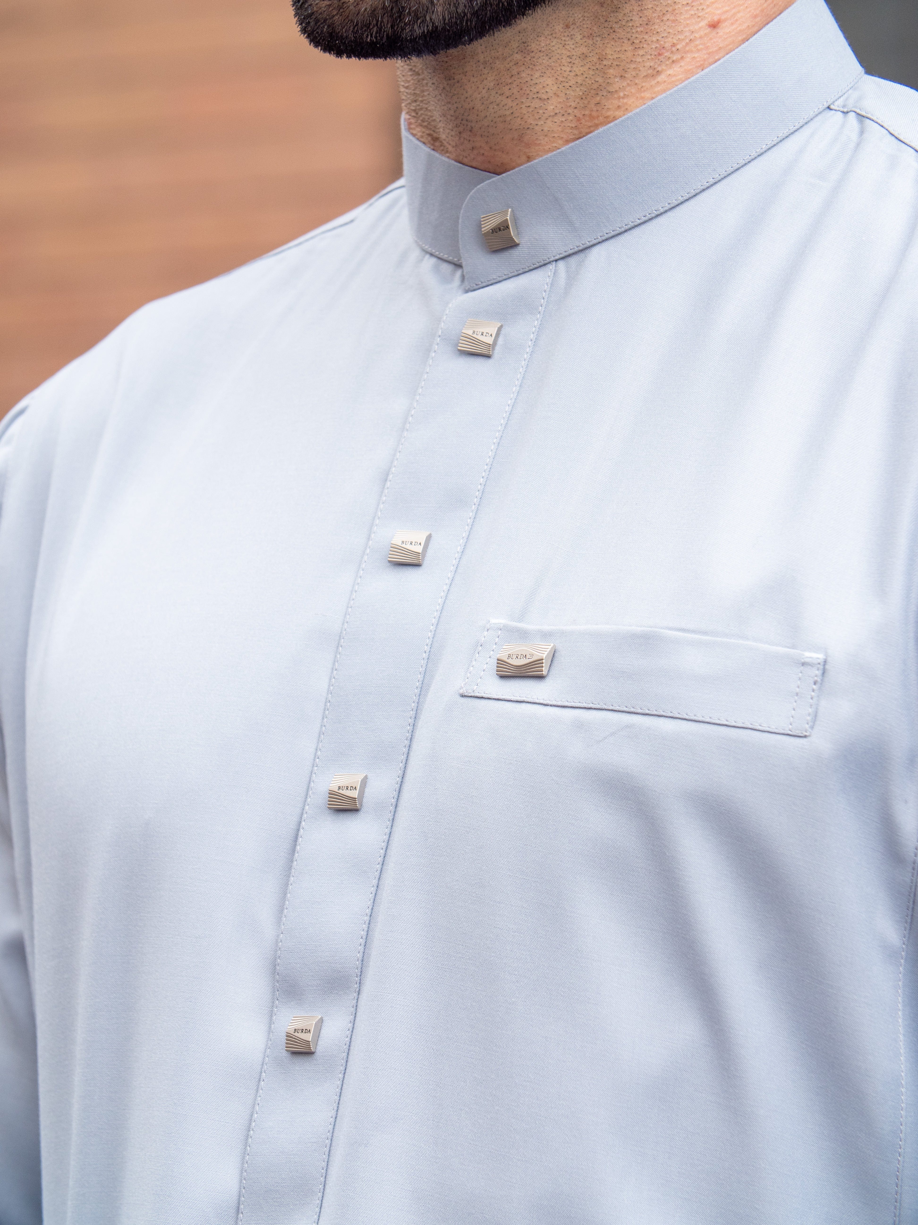 Burdaclothing Adult Thobe 110C Gray ( Father & Son)