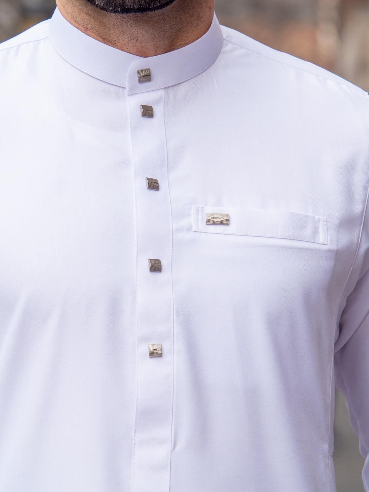 Burdaclothing Adult Thobe 110D/E White (Father & Son)