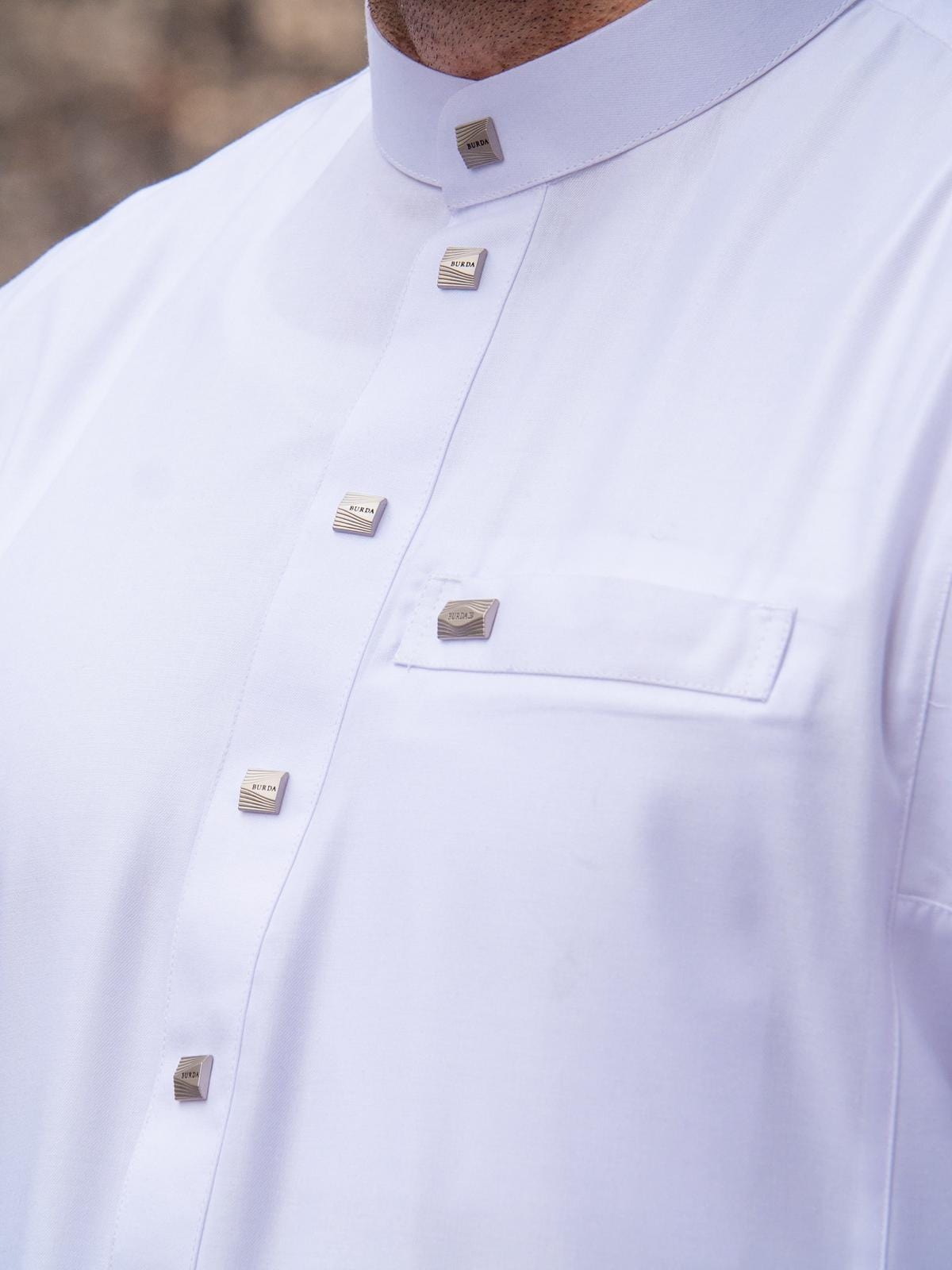 Burdaclothing Adult Thobe 110D/E White (Father & Son)