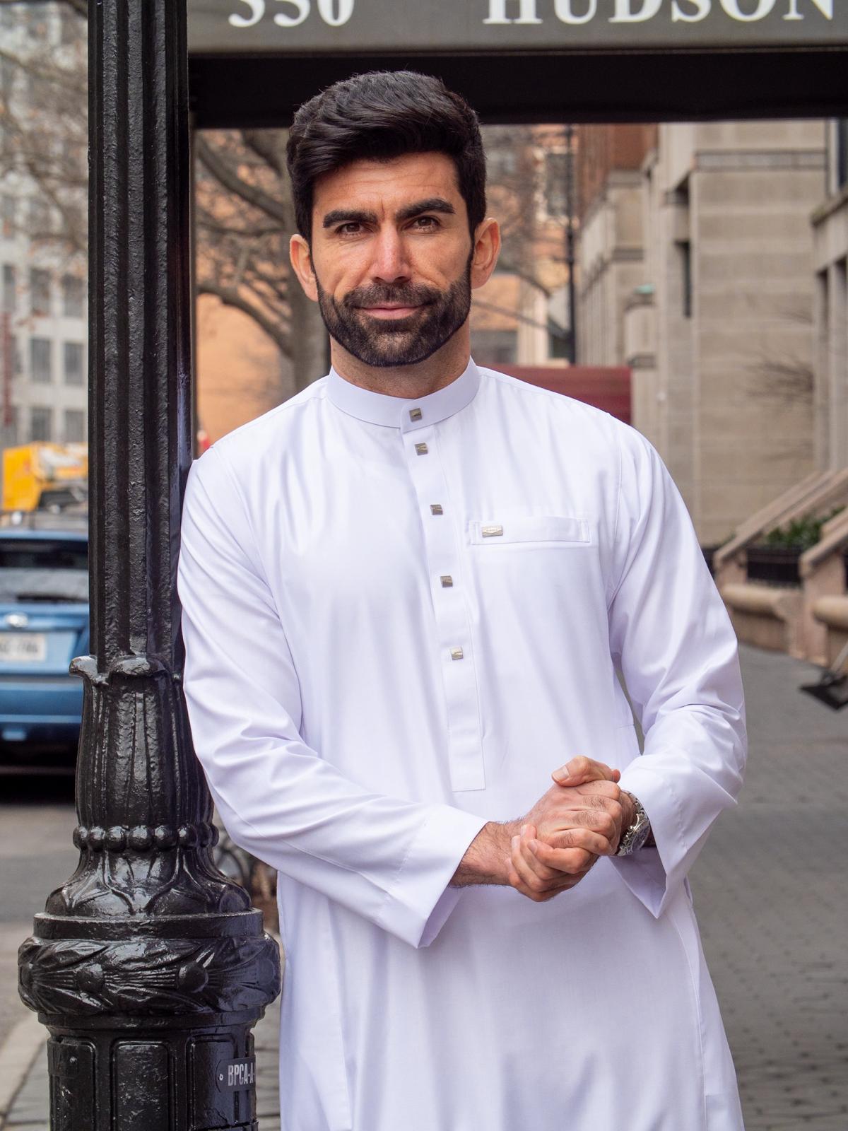 Burdaclothing Adult Thobe 110D/E White (Father & Son)