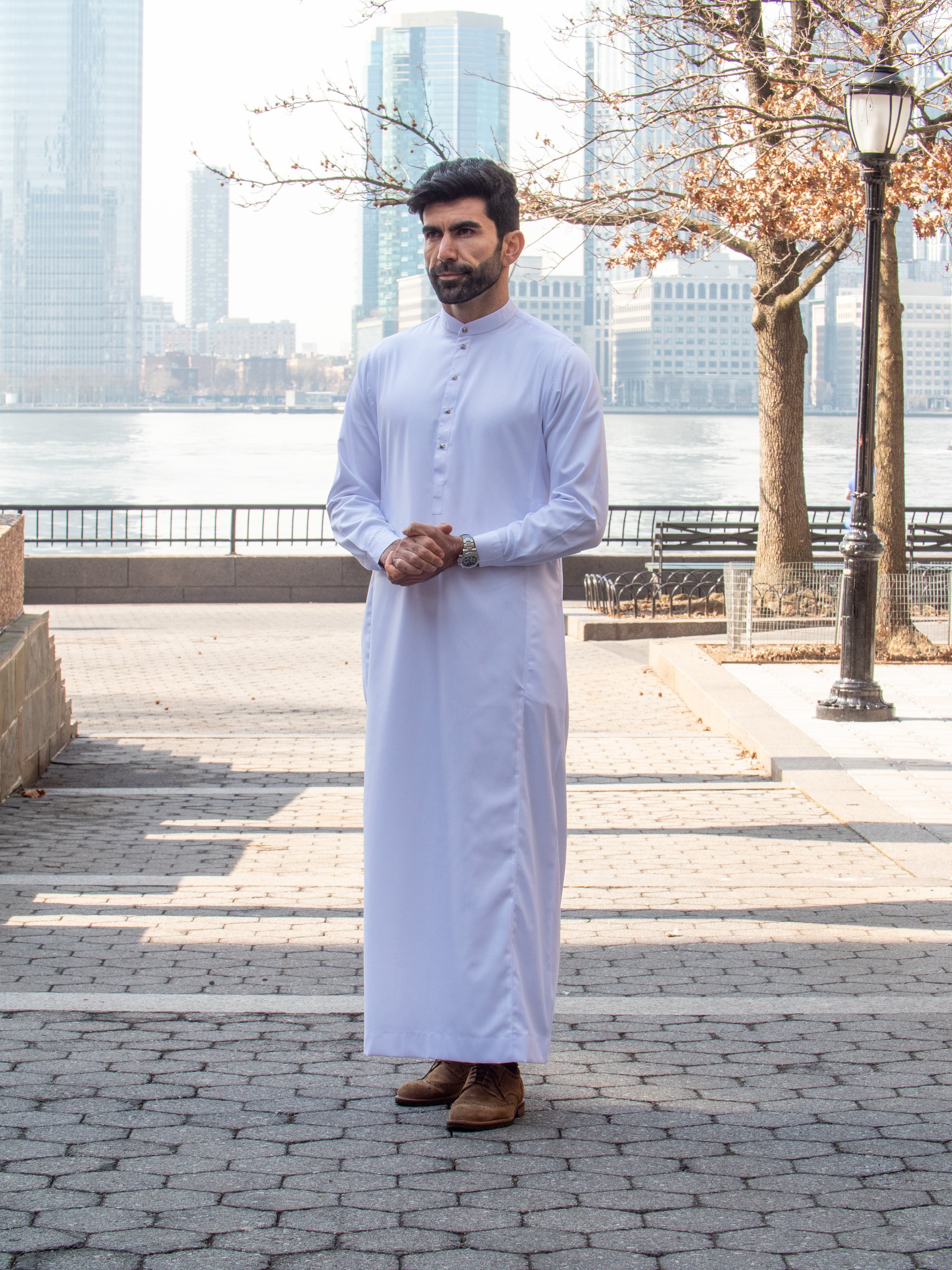 Burdaclothing Adult Thobe 115B White